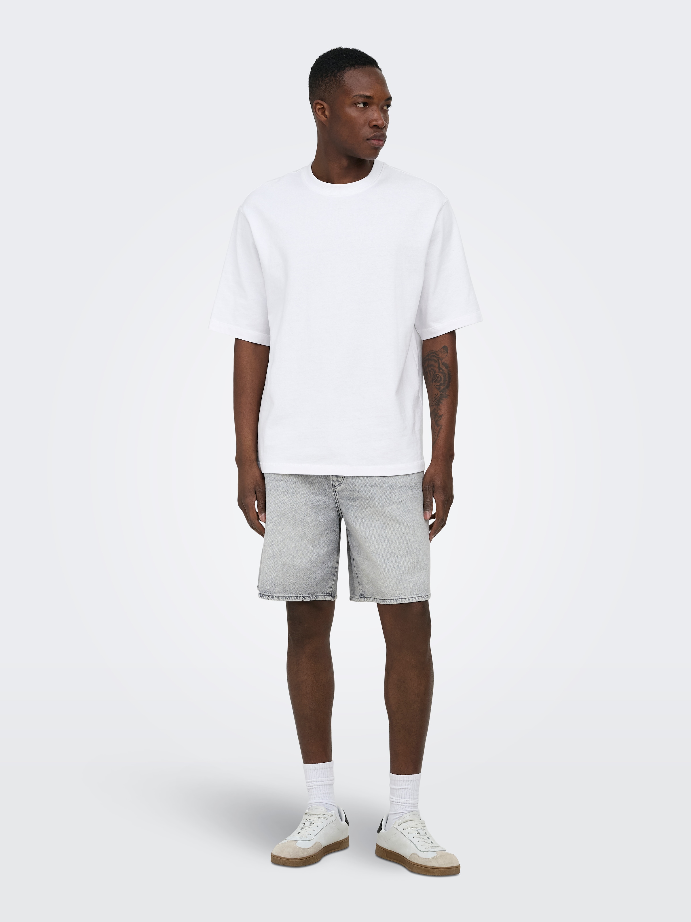 ONLY & SONS Jeansshorts »ONSFADE LMG 3157 TAI DNM SHORTS NOOS« Baumwolle, loose fit