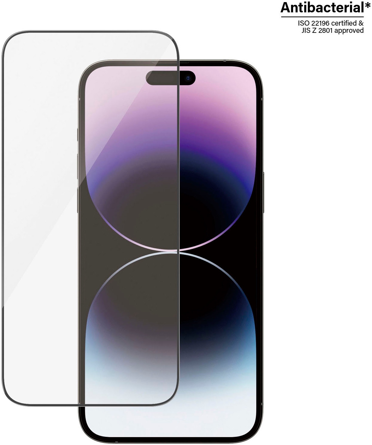 PanzerGlass Displayschutzglas »Displayschutz Apple iPhone 14 Pro Max«, (1 St., Displayschutz mit Installationshilfe EasyAligner), Kratz-& Stoßfest, Antibakteriell, Berührungsempfindlich