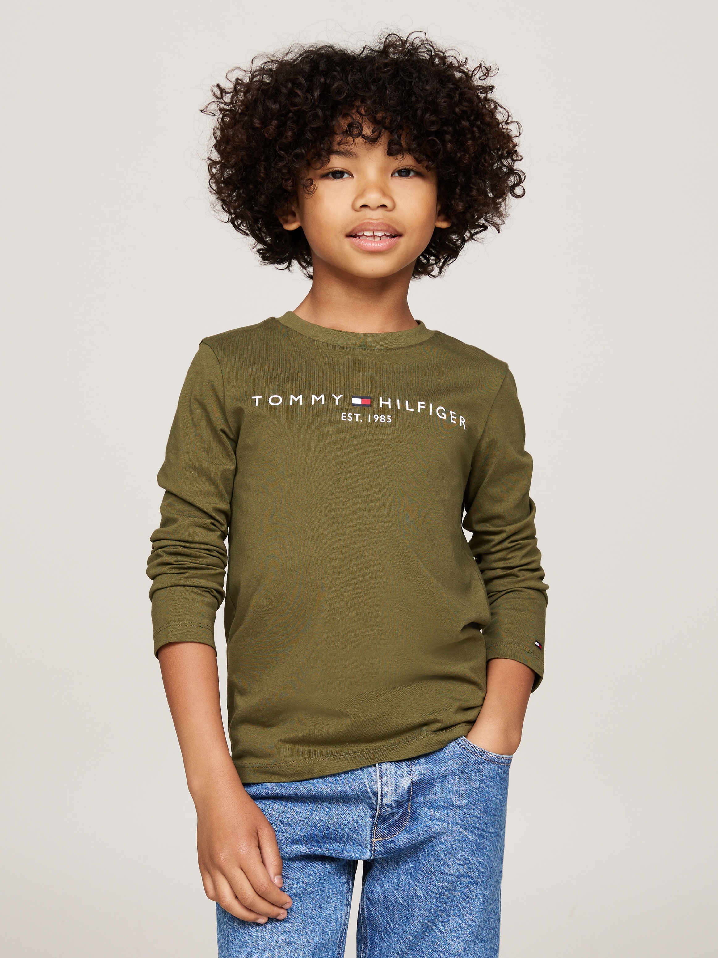 Langarmshirt »U ESSENTIAL TEE L/S«, Kinder bis 16 Jahre mit Logoschriftzug