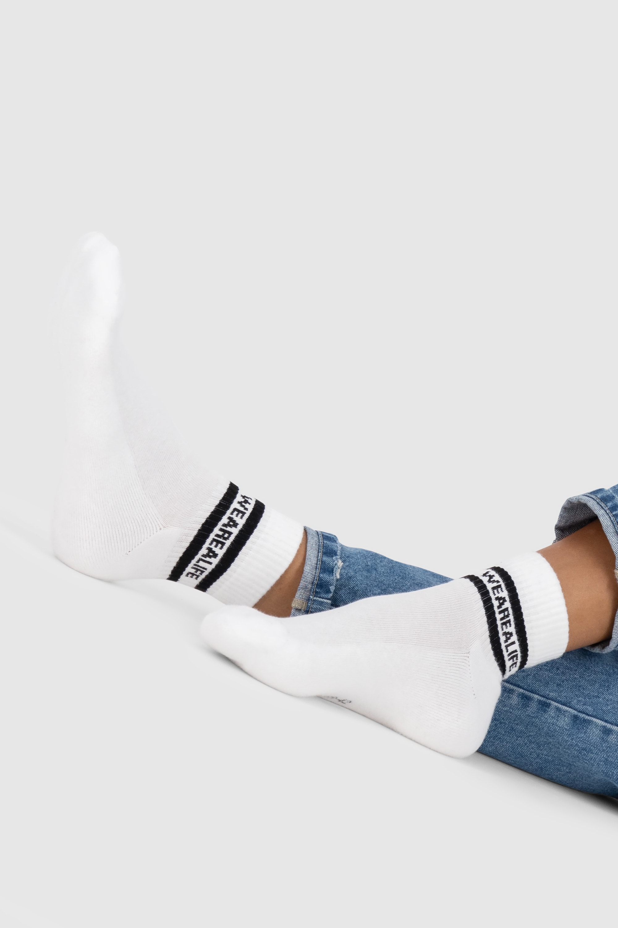 Alife & Kickin Tennissocken Sneakersocken knöchelhoch mit Streifen, aus Baumwolle mit weichem Bund
