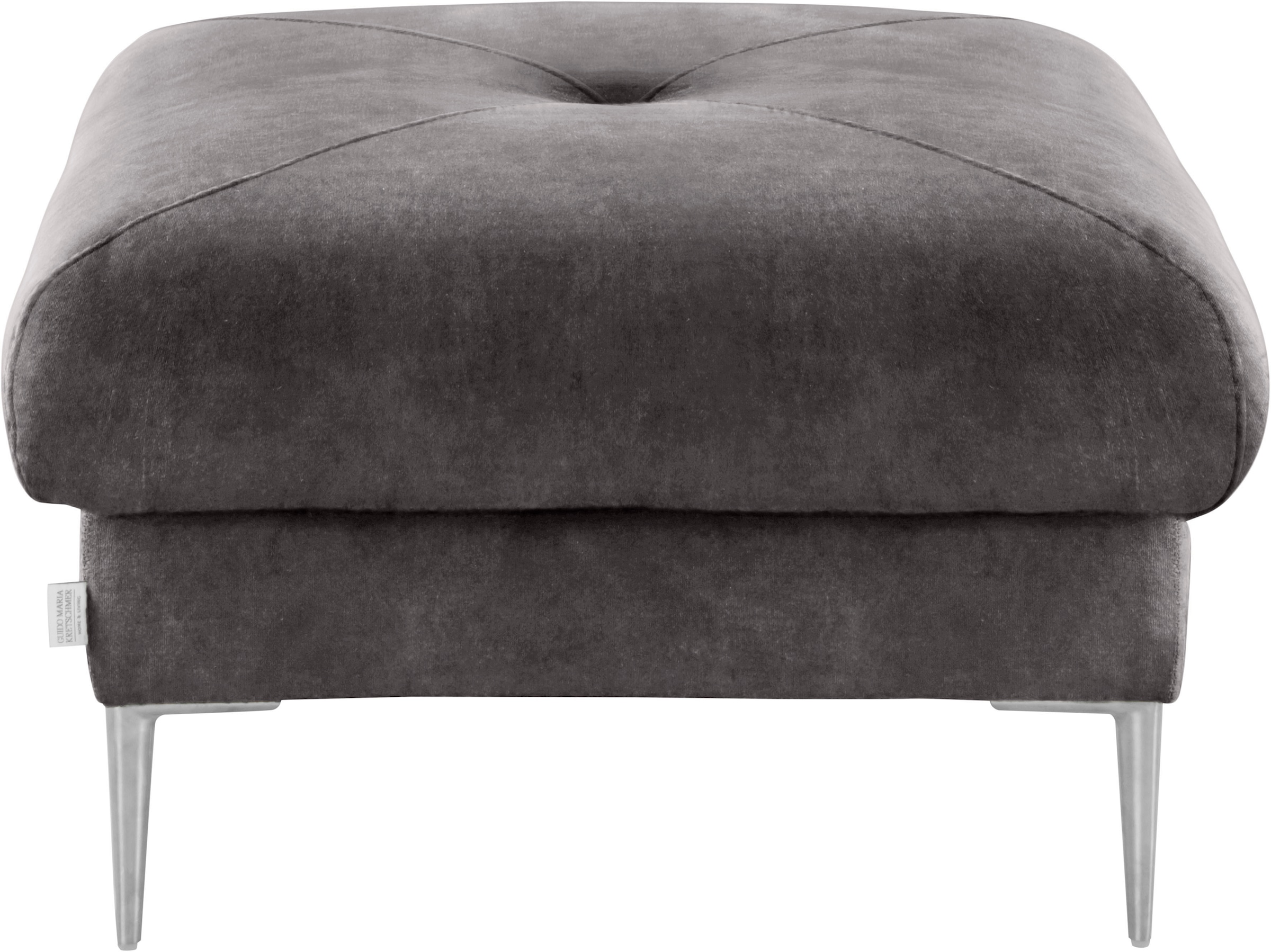 Guido Maria Kretschmer Home&Living Hocker »Chilltime«, mit eleganter Kreuznaht auf der Sitzfläche