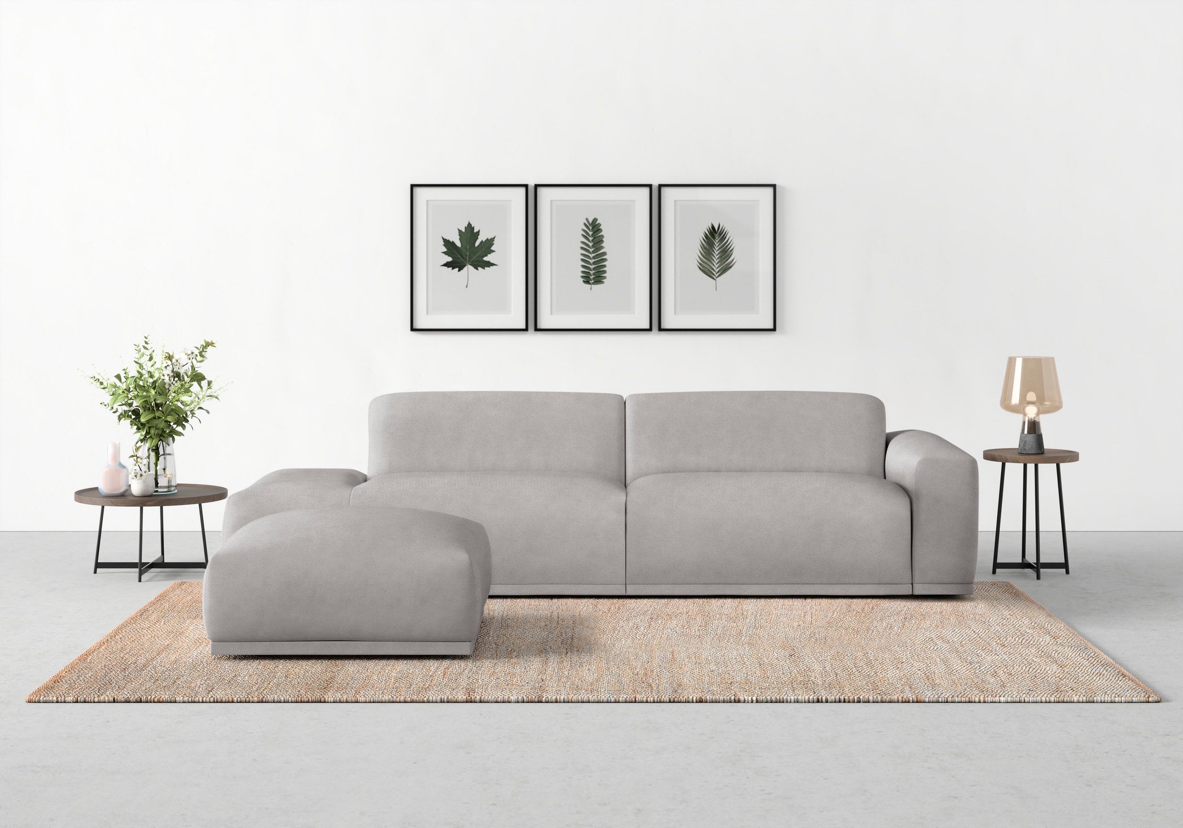 TRENDMANUFAKTUR Big-Sofa »Braga, mit hochwertigem Kaltschaum, Megasofa, in Cord erhältlich«, modernes Big-Sofa, Couch mit hohem Sitzkomfort, 277/72/107 cm (B/H/T)