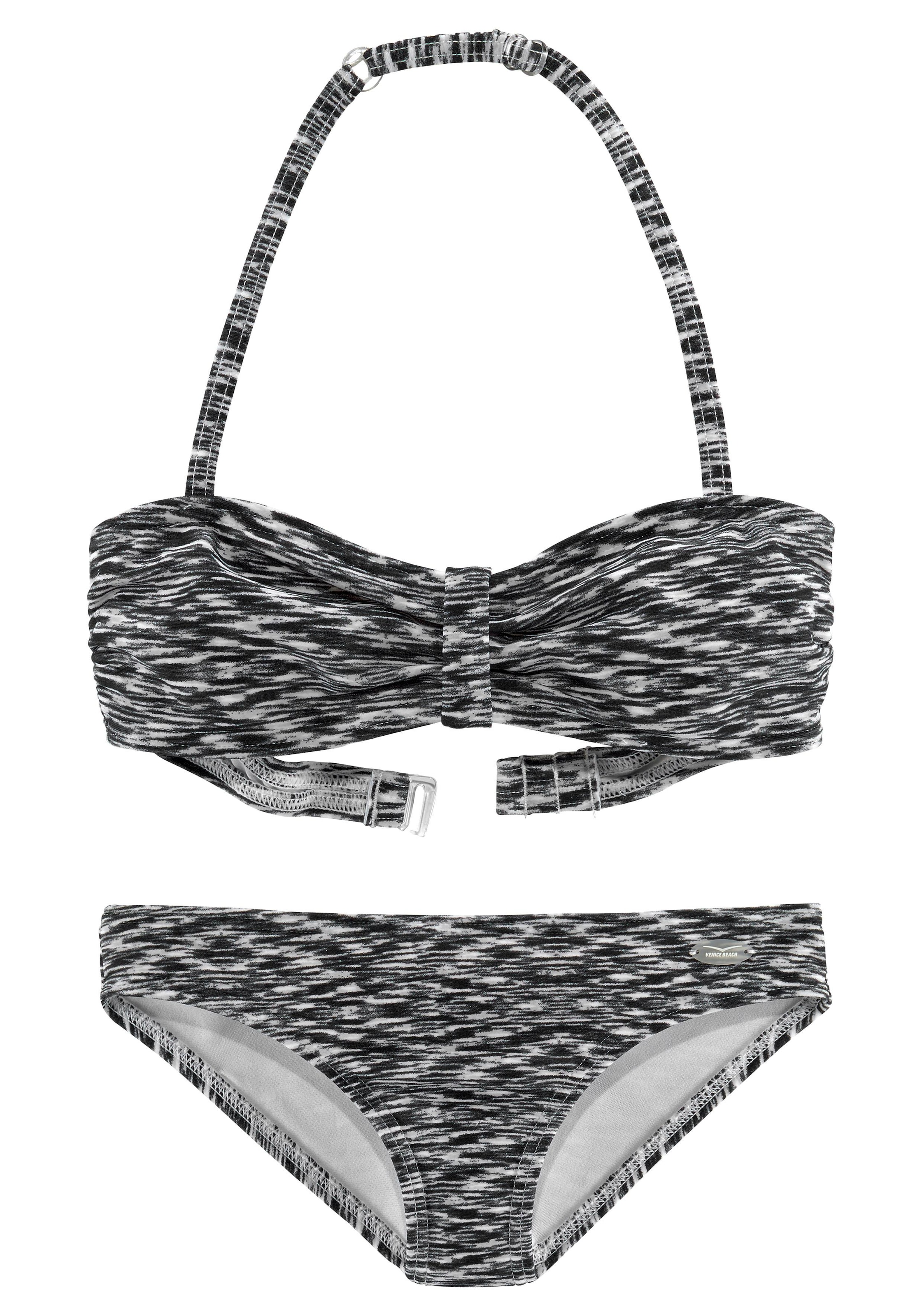 Venice Beach Bandeau-Bikini, in Melange-Optik