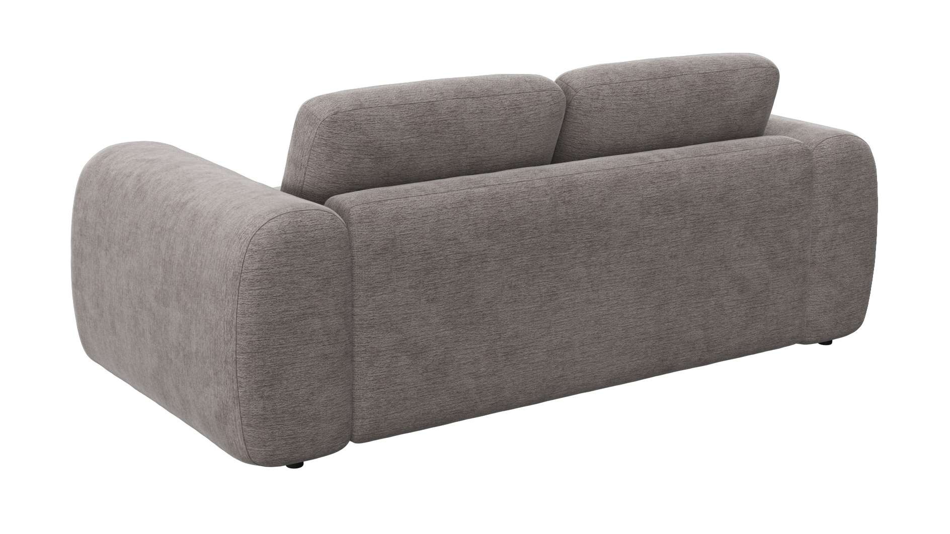 FLEXLUX 2,5-Sitzer »Molino Designsofa, Polstersofa, Einzelsofa, Couch«, Kaltschaum & Stahl-Wellen für erstklassigen Sitzkomfort, Füsse Schwarz