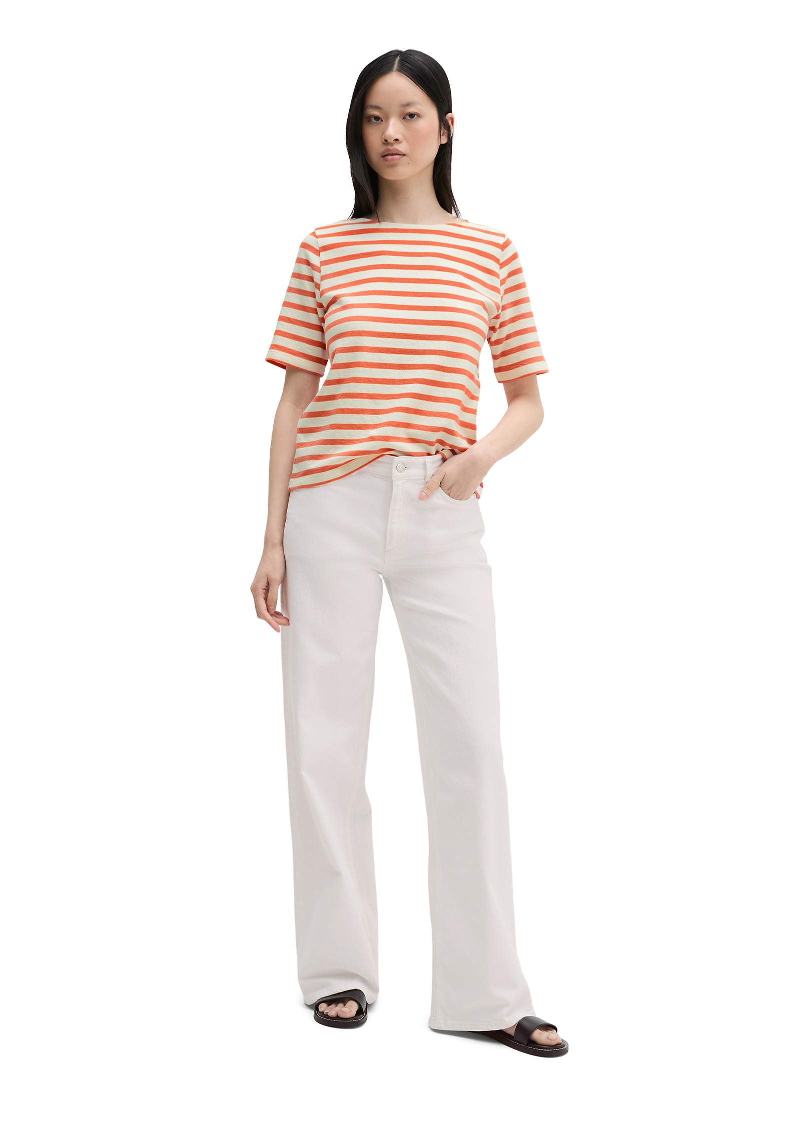 Marc O'Polo T-Shirt straight aus weichem Jersey, geringelt