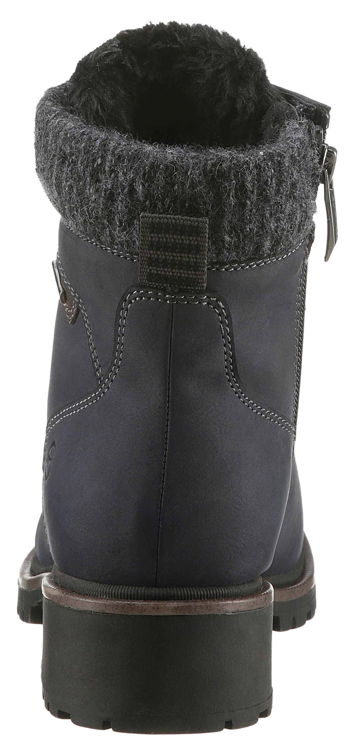 Tamaris Winterboots, Blockabsatz, Schnürboots, Winterstiefelette mit Duo Tex-Ausstattung