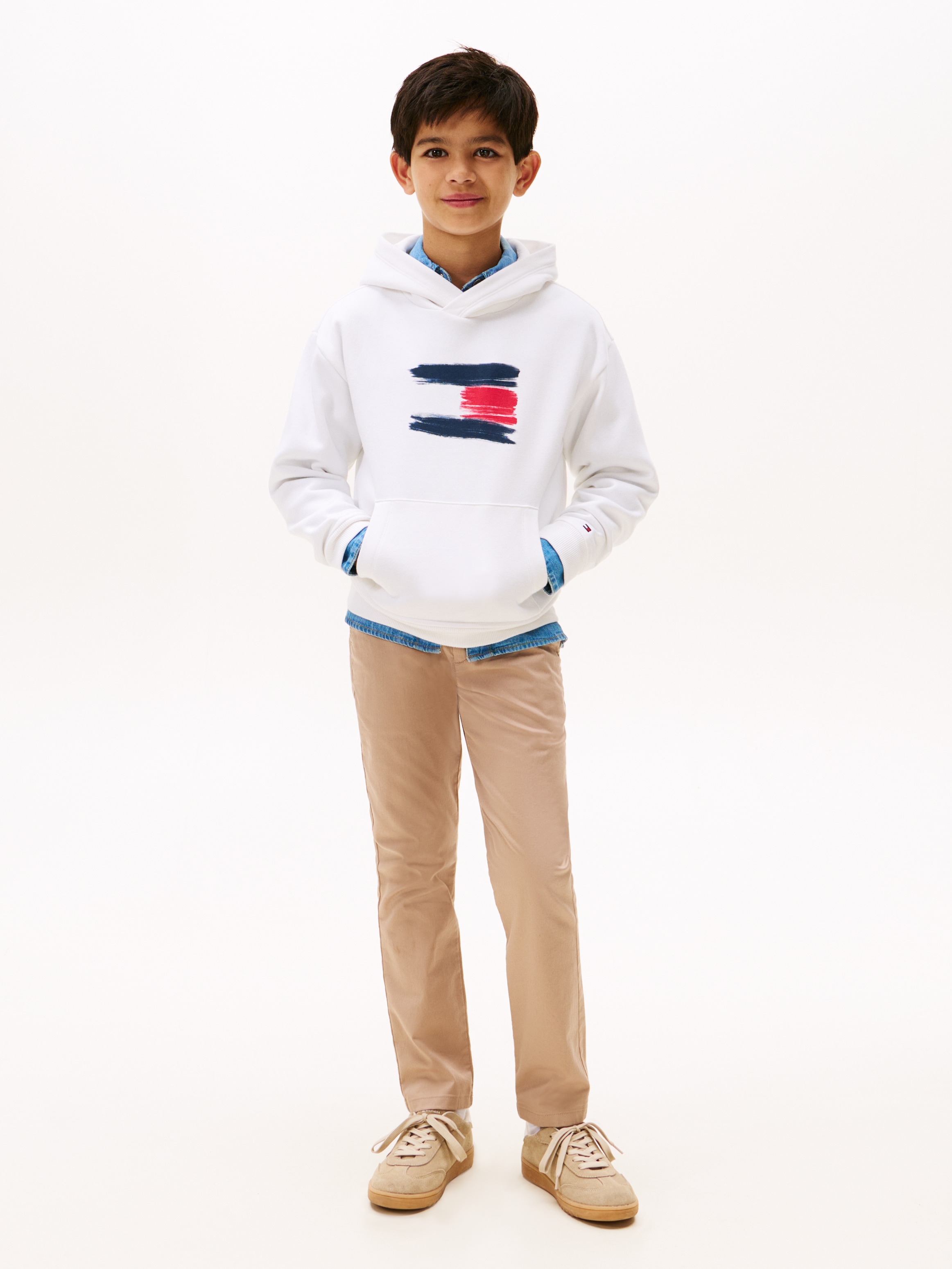 Tommy Hilfiger Kapuzensweatshirt »FLAG HOODIE«, Kinder bis 16 Jahre