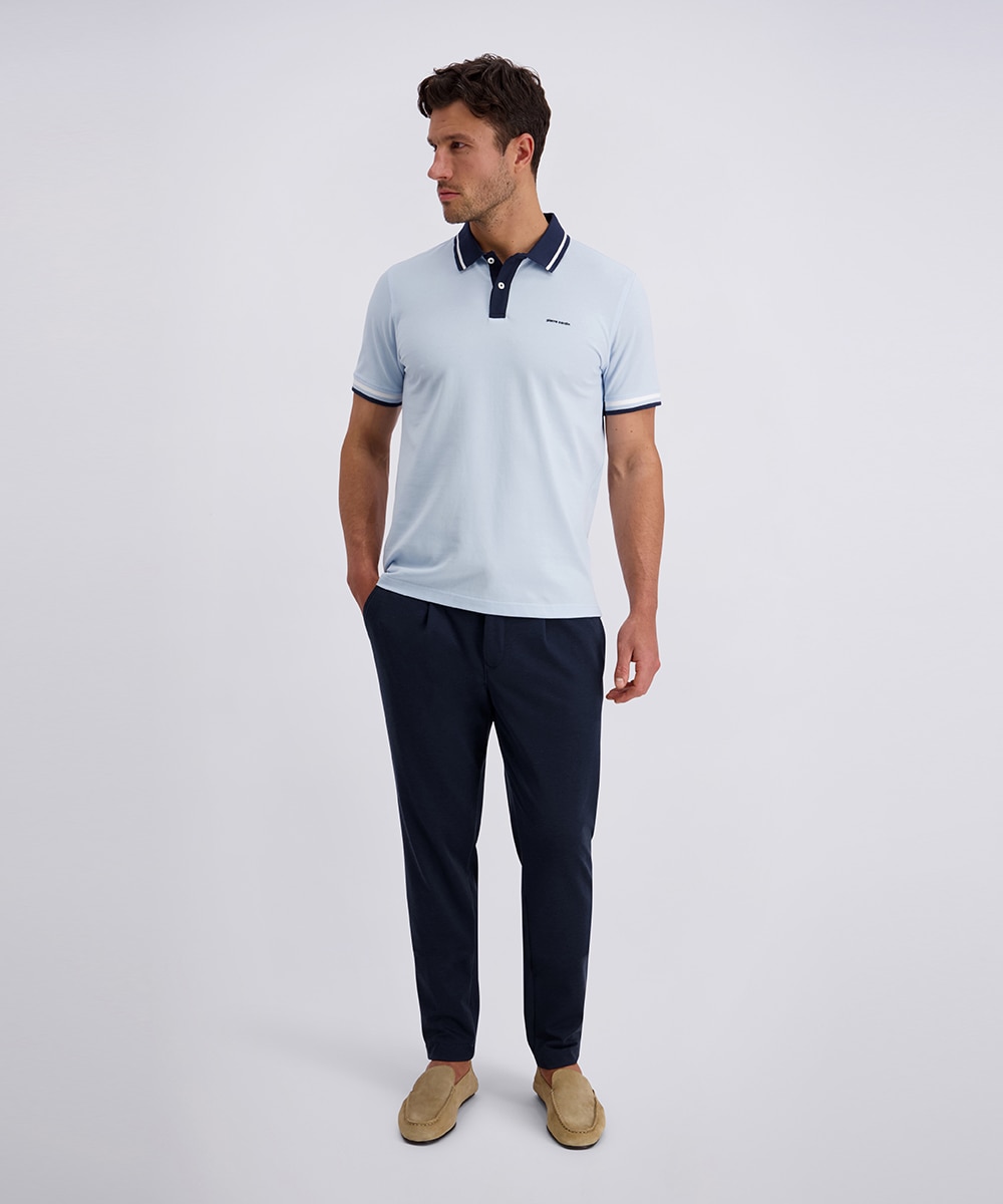 Pierre Cardin Poloshirt »Poloshirt uni piquee kontrast« mit Kontrastfarbenen Details
