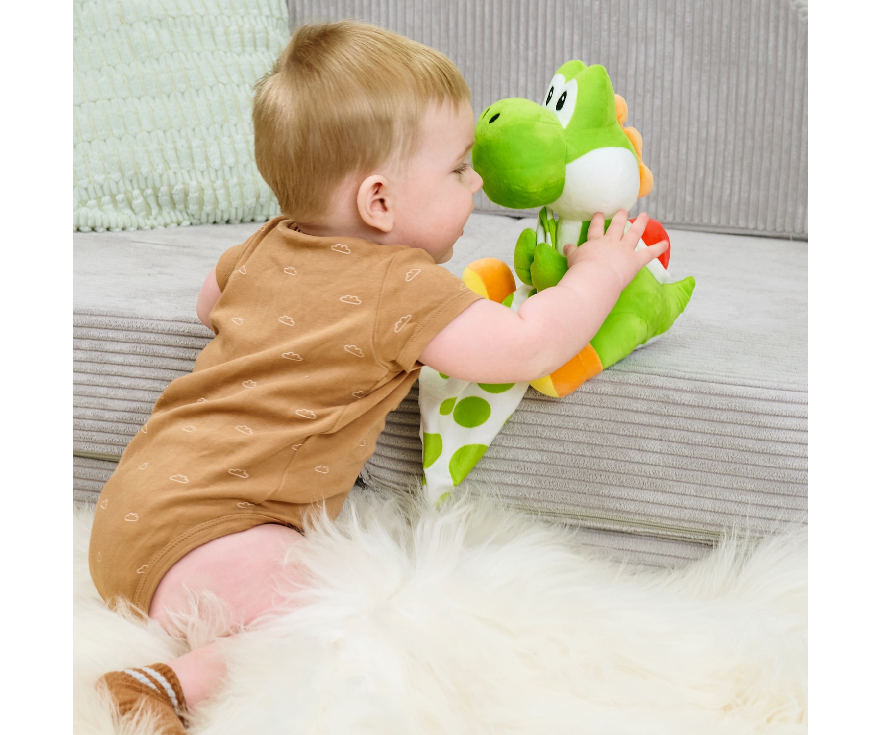 SIMBA Plüschfigur »My Mario - Yoshi with Blanket, 23 cm«