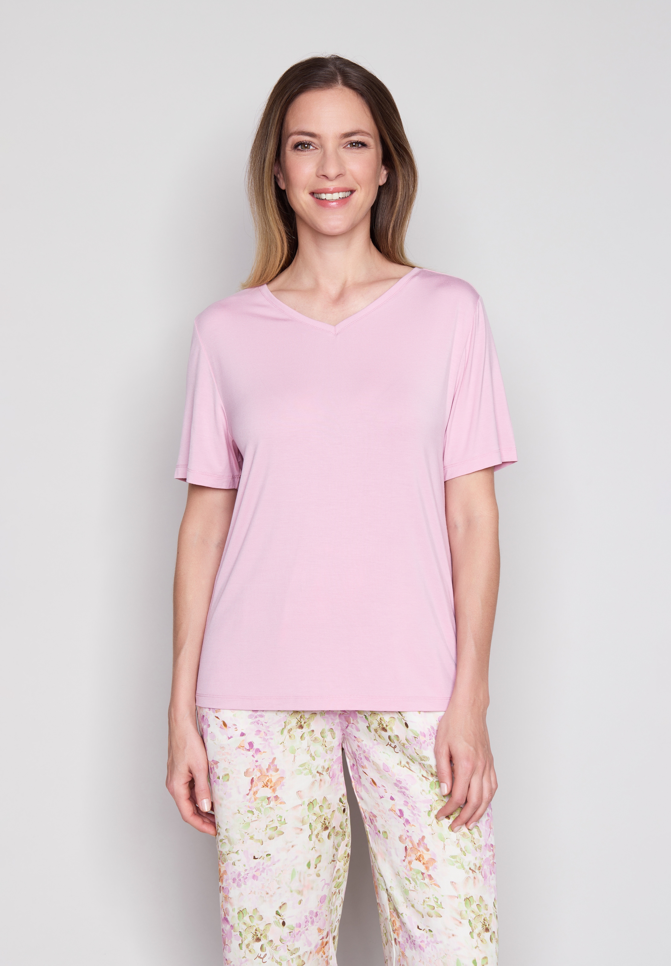 JOOP! Pyjamaoberteil mit V-Ausscshnitt und kurzem Arm