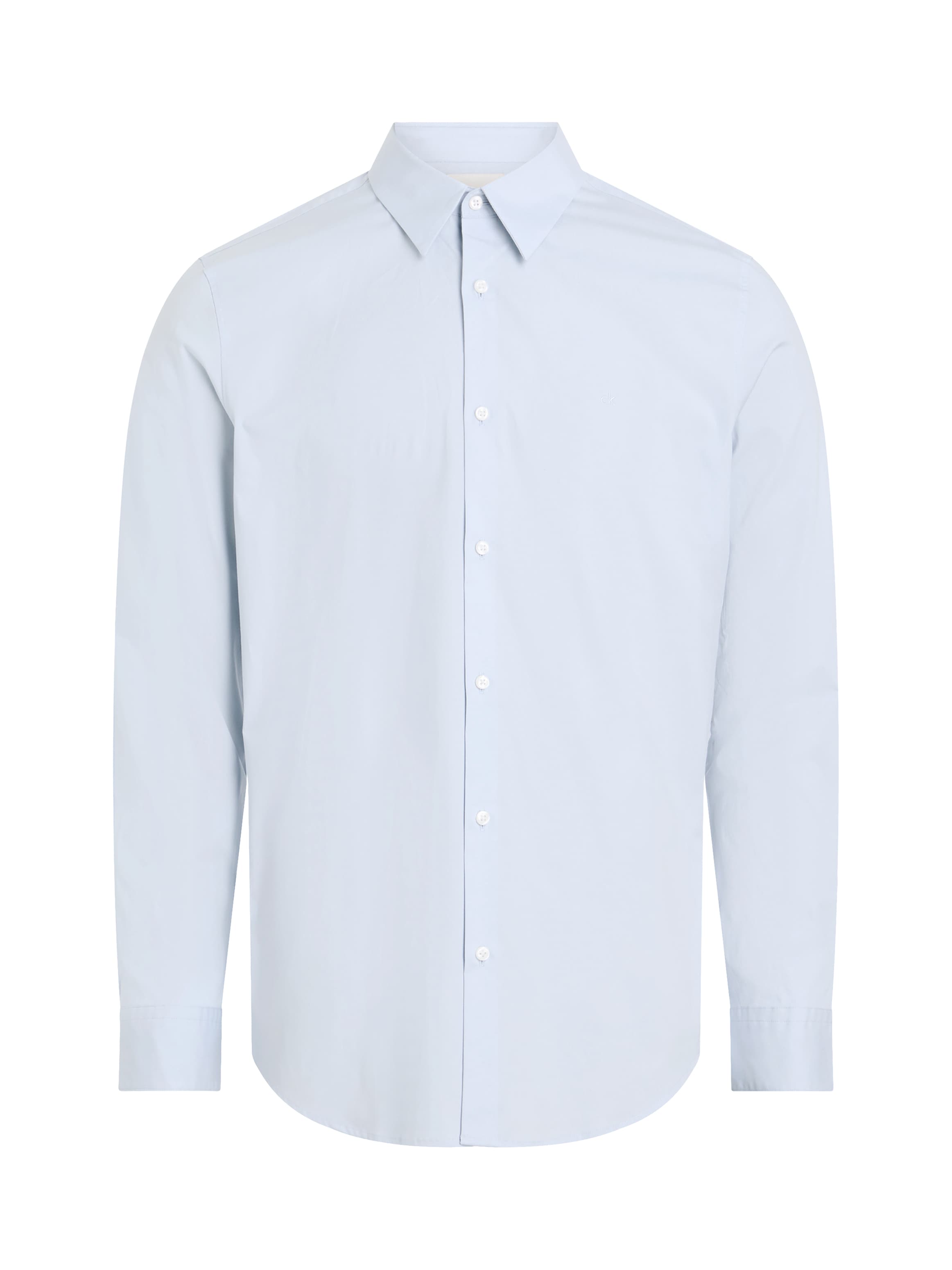 Calvin Klein Langarmhemd »LONG SLEEVE SOLID STRETCH SLIM SHIRT«, in Unifarbe