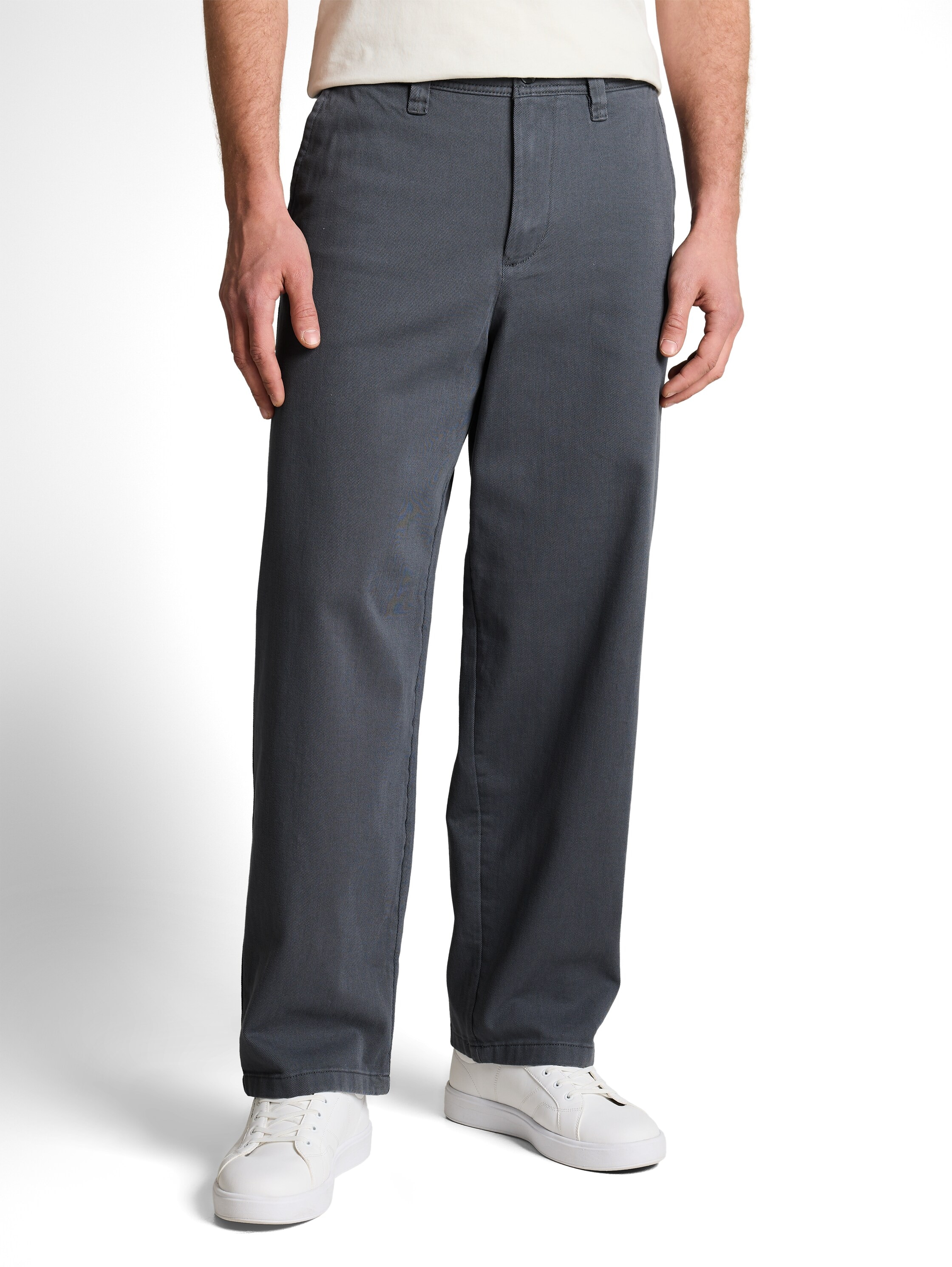 TOM TAILOR Denim Chinohose  aus Baumwolle und im Loose Fit