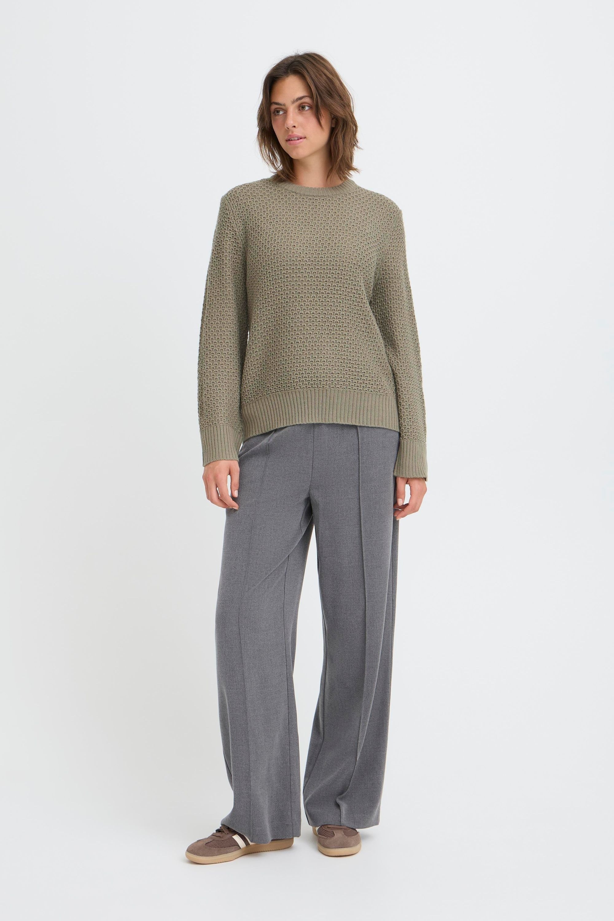 OXMO Strickfleece-Pullover »Strickpullover OXBMMNELLY JUMPER«