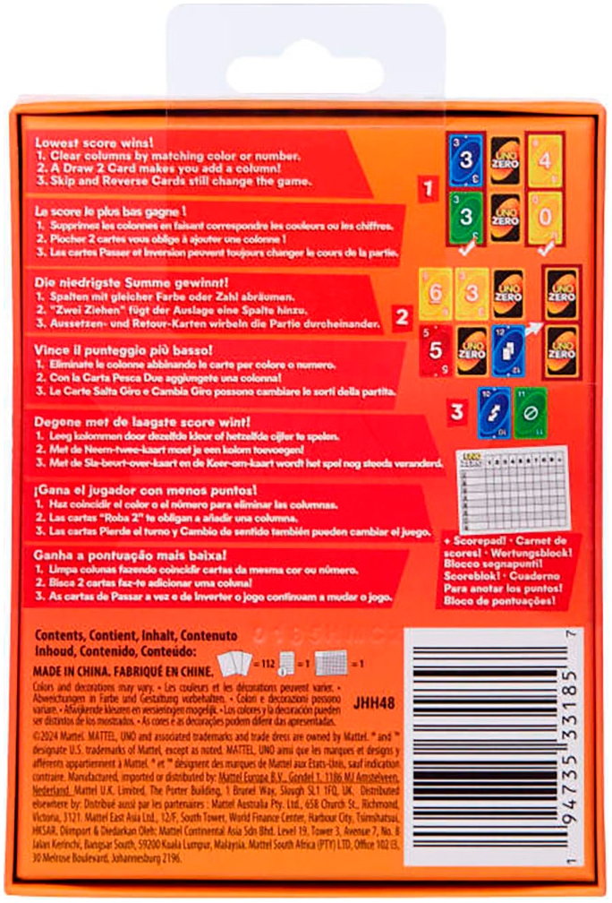 Mattel games Spiel »UNO Zero«
