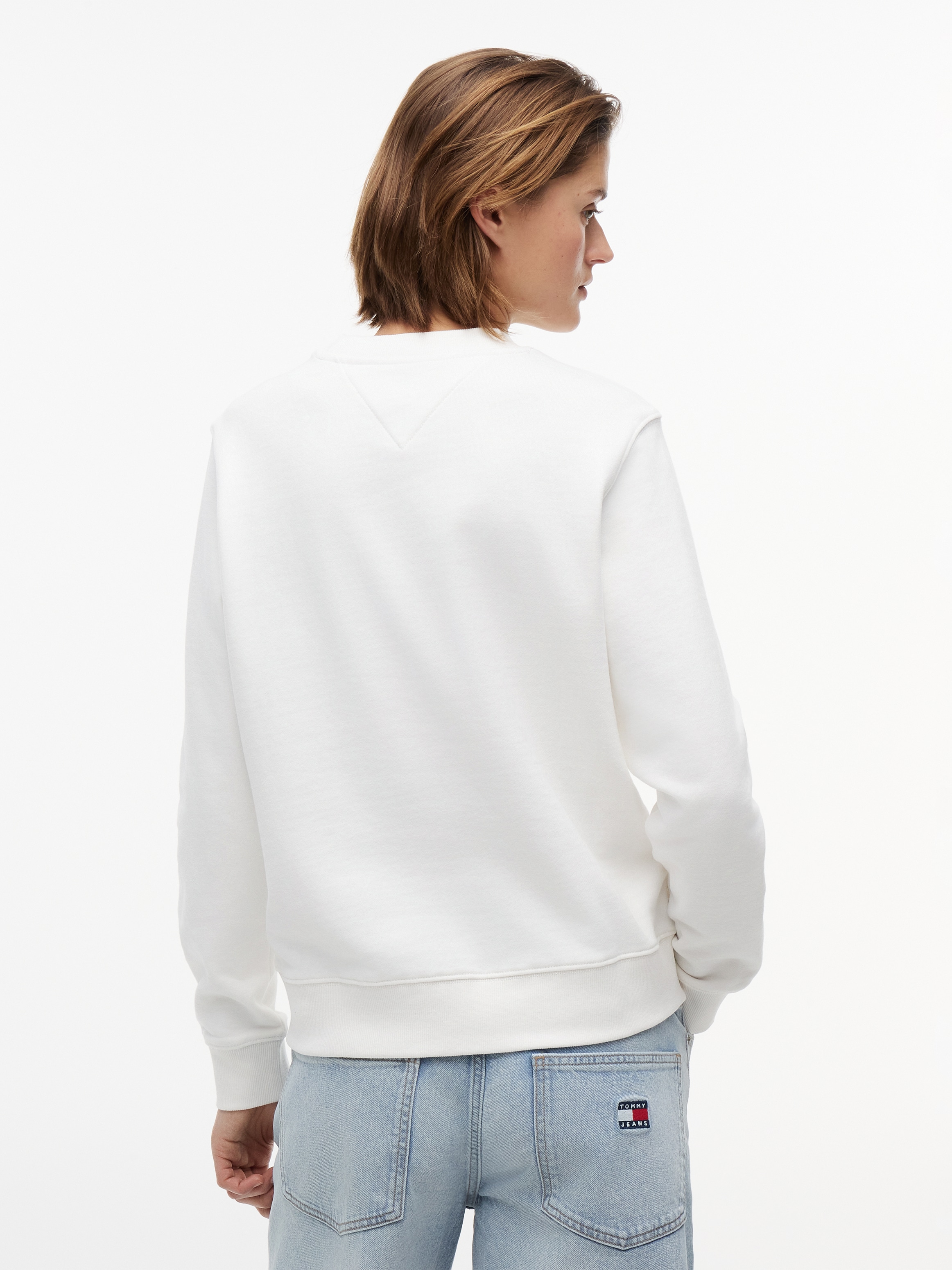 Tommy Jeans Sweatshirt »TJW REG ESS LOGO 1 CREW EXT«, Baumwolle, Logodruck
