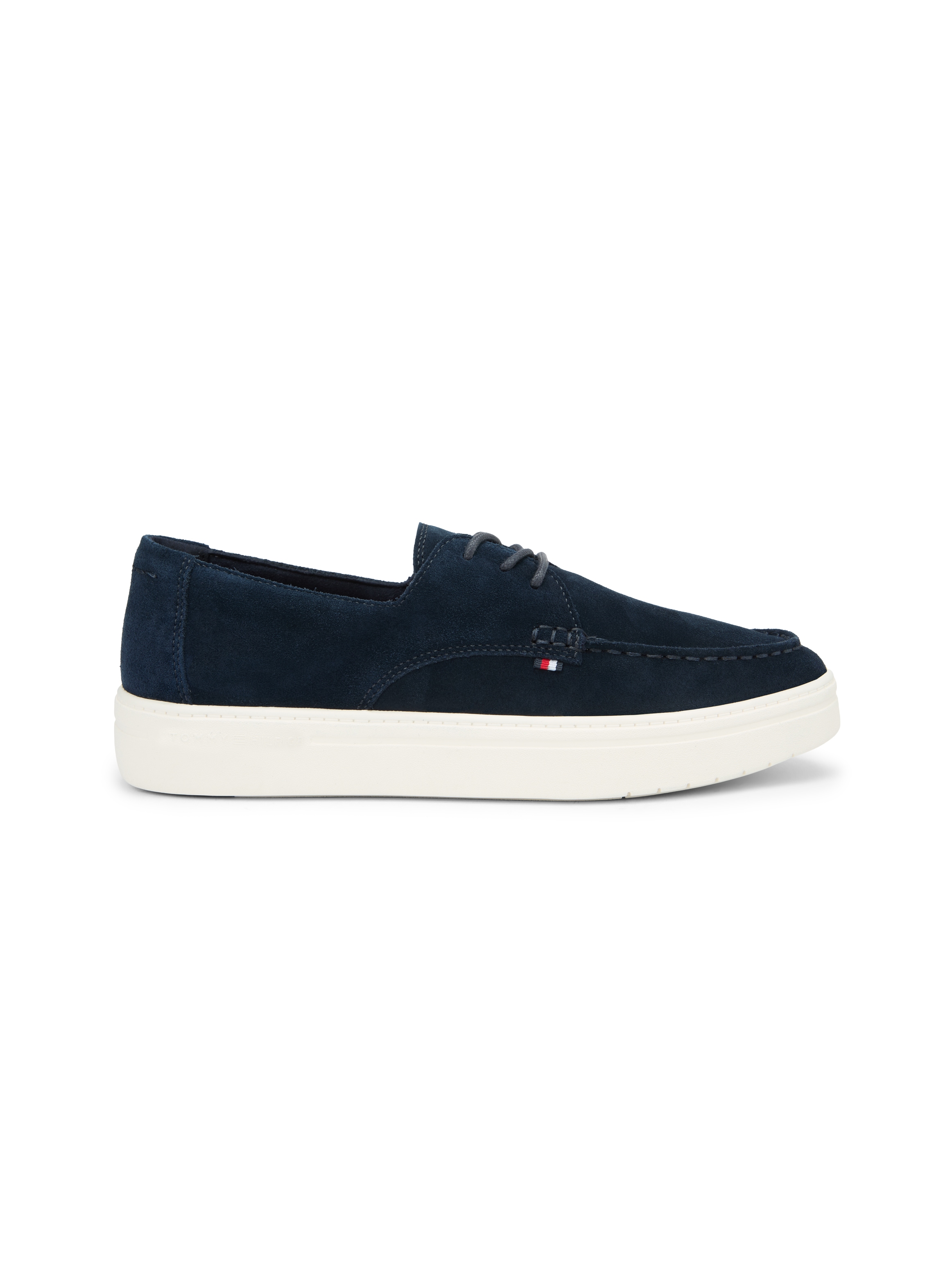 Tommy Hilfiger Bootsschuh »CASUAL SUEDE STITCH TOE HYBRID«  Schnürschuh, Halbschuh, Freizeitschuh mit abgesteppter Ziernaht