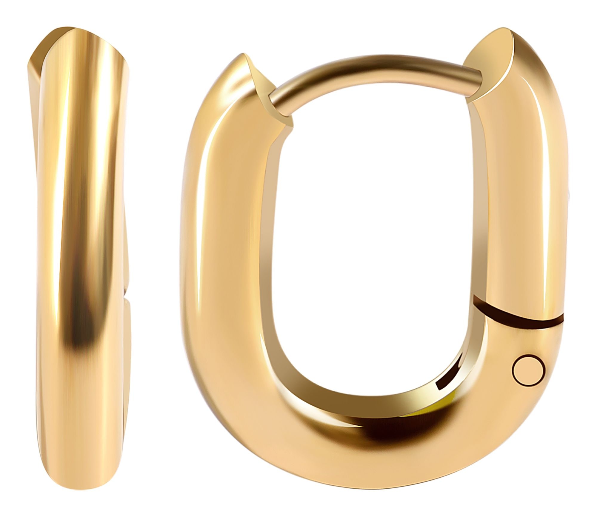 Adelia´s Paar Creolen »Damen Ohrringe ¿ Creole aus Edelstahl«