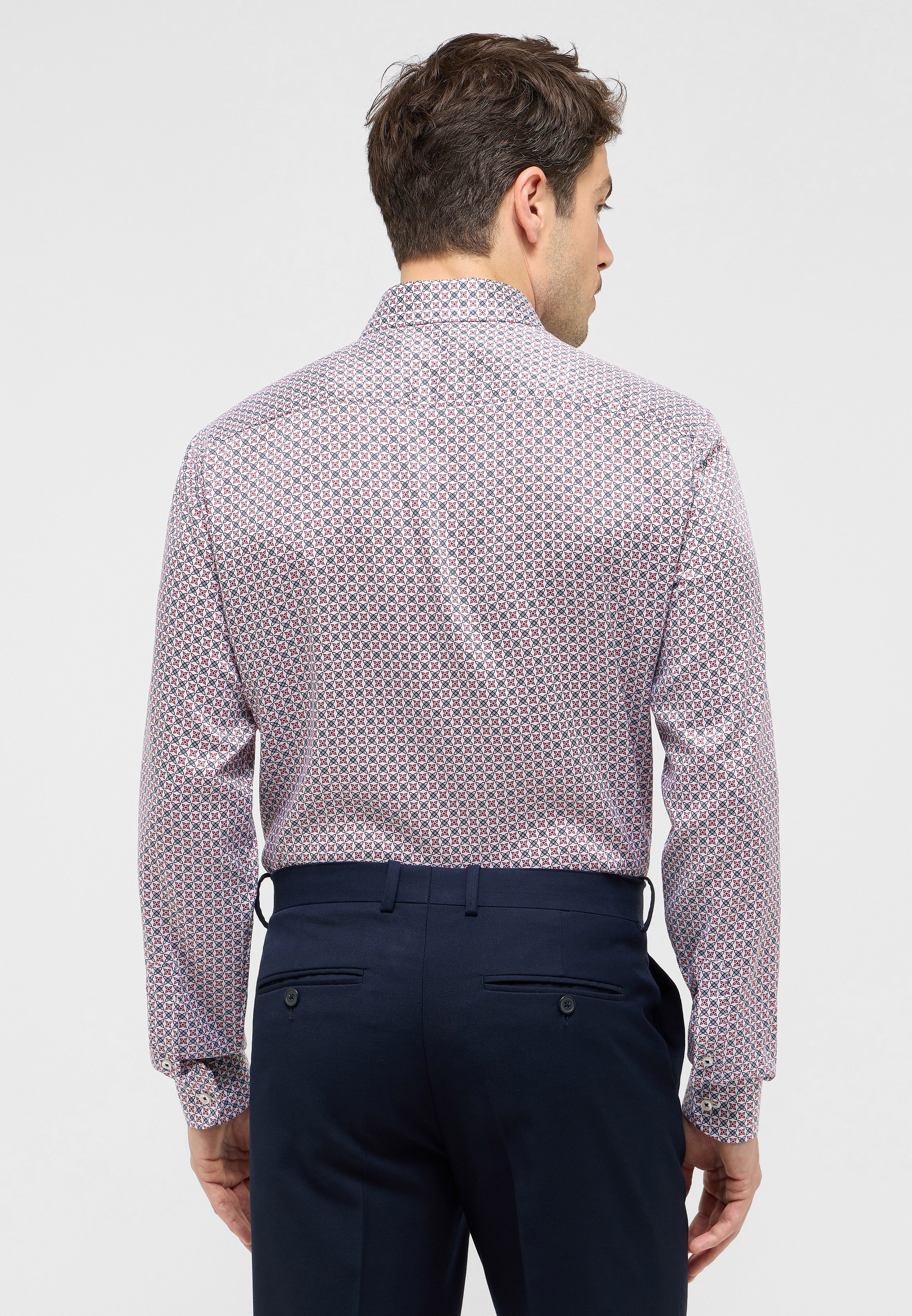 Eterna Langarmhemd »SLIM FIT« EASY IRON (bügelleicht)