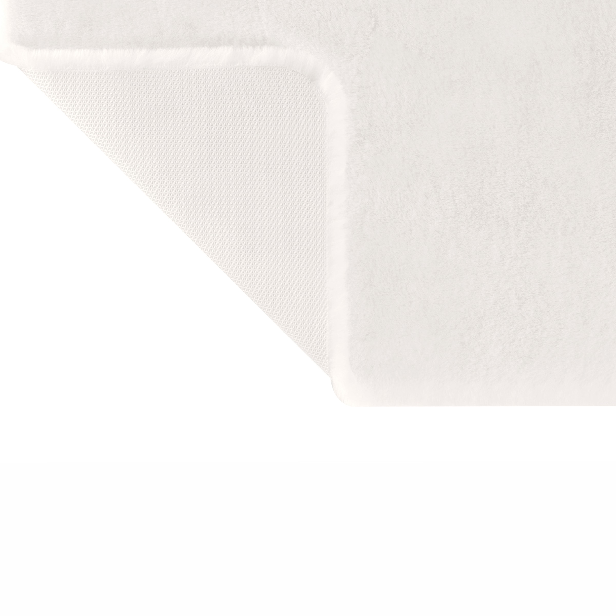 my home Badematte »Valeria, Kaninchenfell-Haptik« Höhe 20 mm rutschhemmend beschichtet fußbodenheizungsgeeignet | strapazierfähig Kunstfell, weicher Badteppich