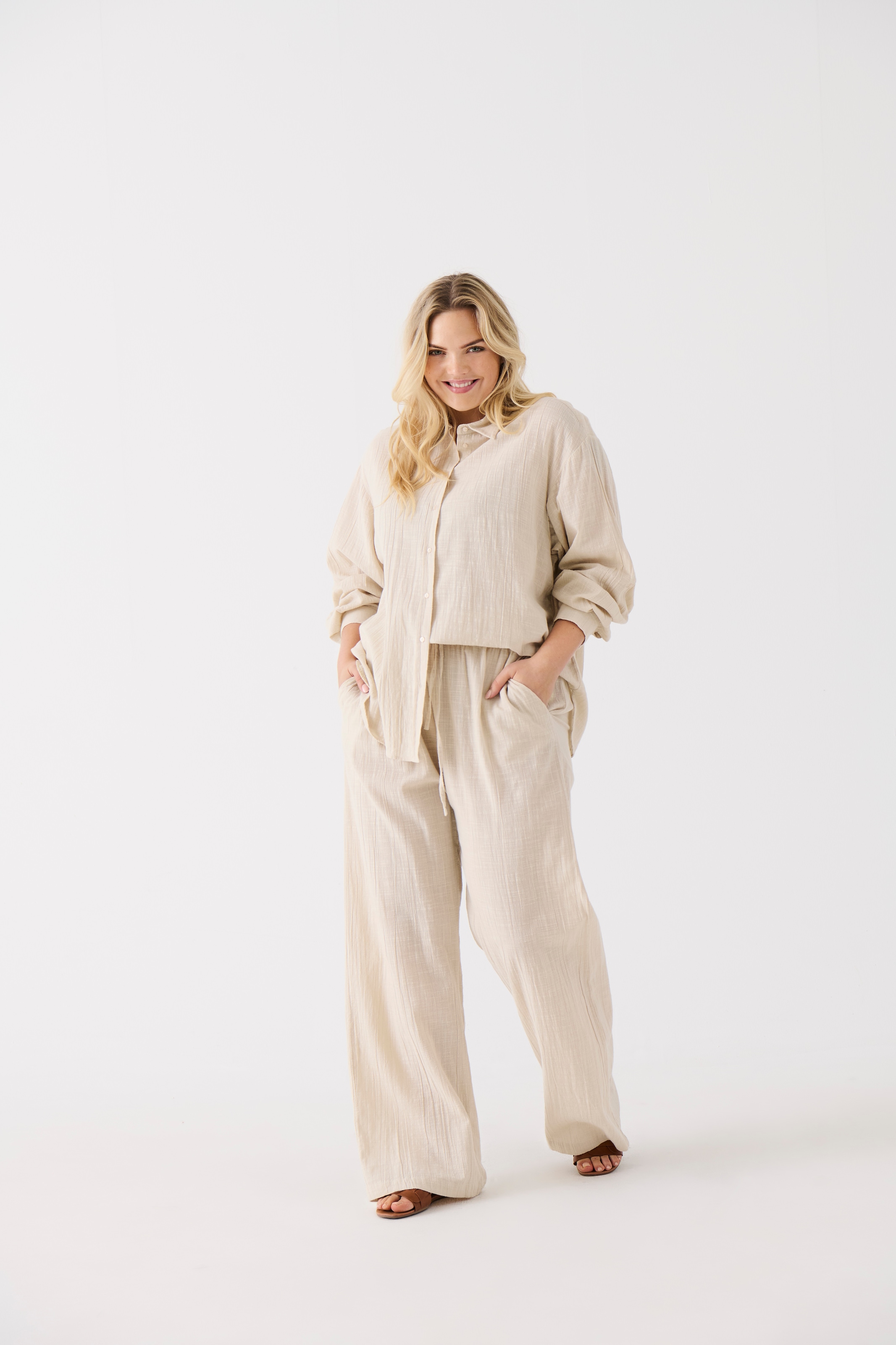 ONLY CARMAKOMA Schlupfhose »CARTIZANA COTTON LOOSE PANTS WVN NOOS«