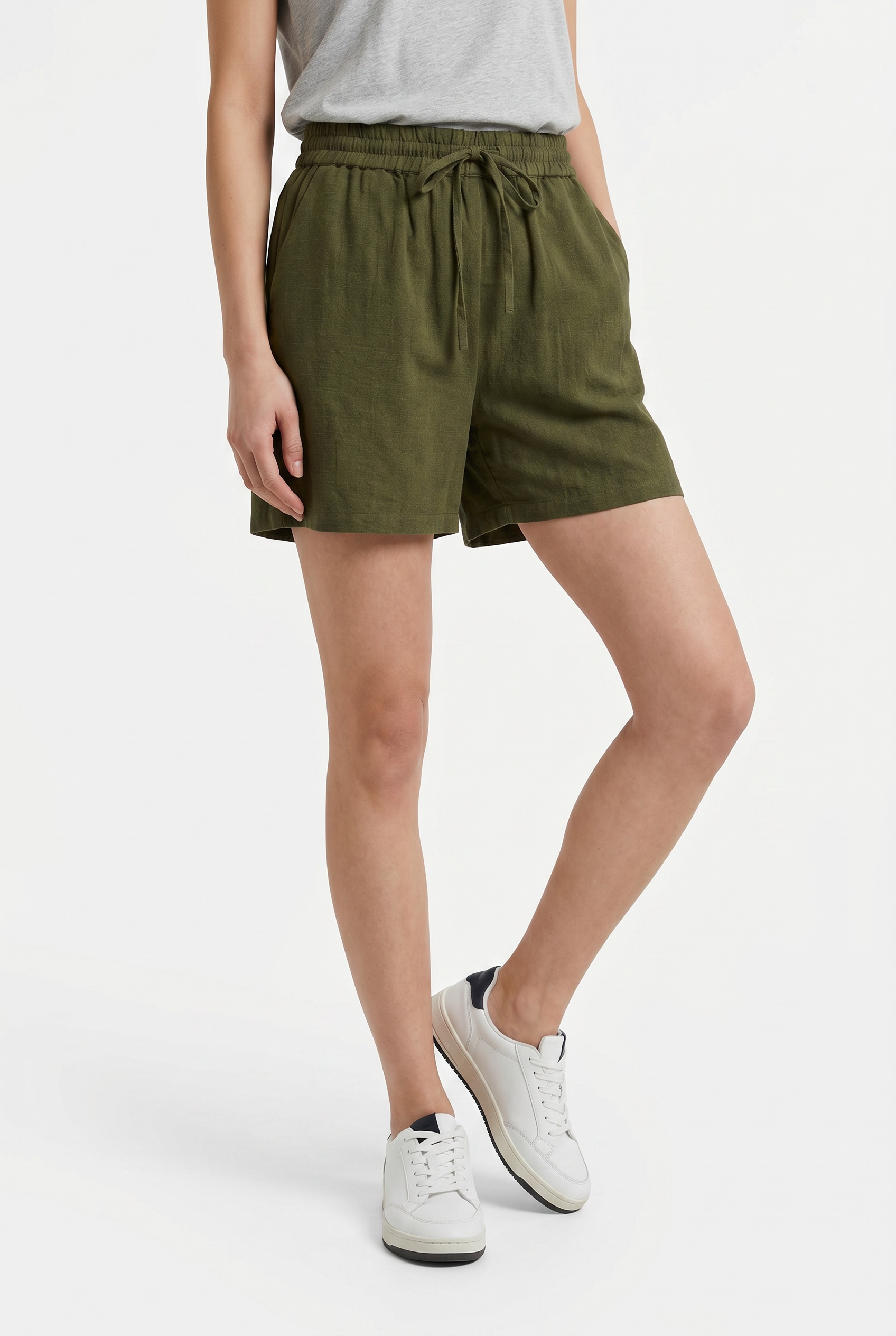 ONLY Shorts »ONLTIZANA STRING COTTON SHORTS WVN«  Baumwolle, loose fit