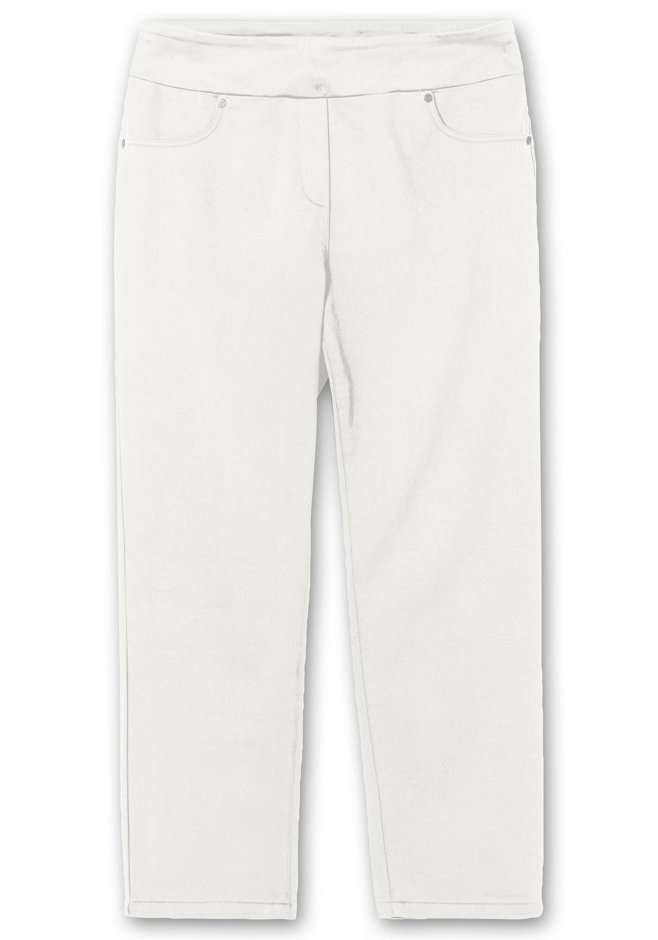 Sheego Schlupfhose »7/8-Hose aus elastischem Baumwoll-Mix«
