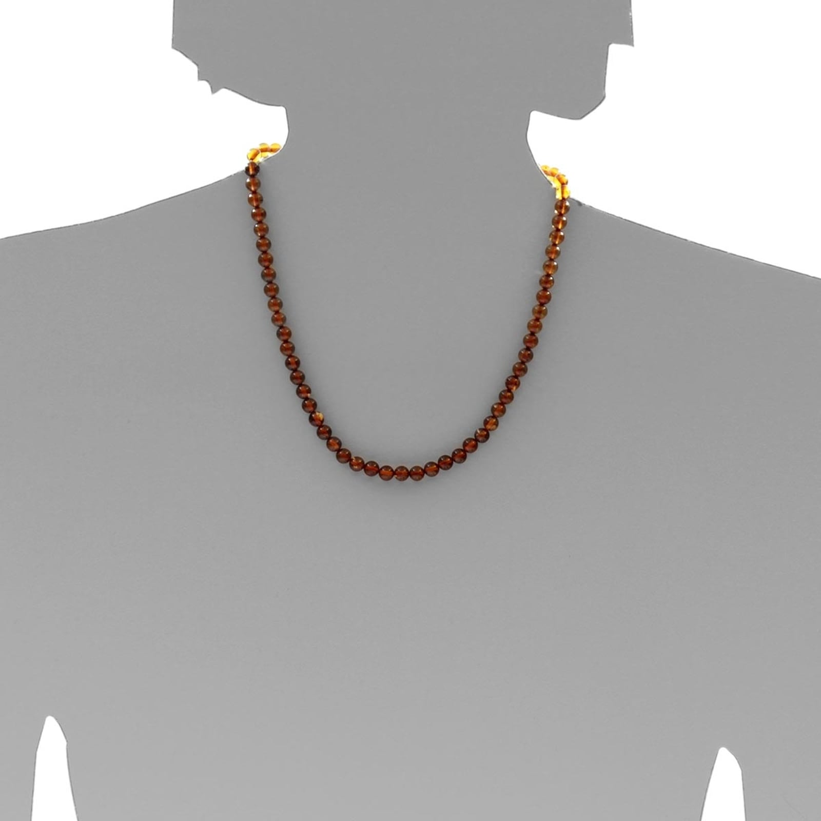 OSTSEE-SCHMUCK Kette ohne Anhänger »- Kugel 6 mm - Bernstein -,«