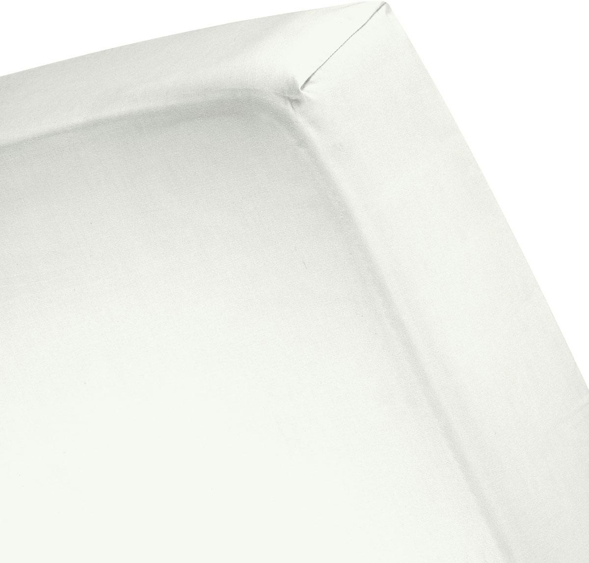 Cinderella Spannbettlaken »Sundays Satin für 25 cm Höhe« mit Rundumgummizug in weiß, Größe 100x210 25