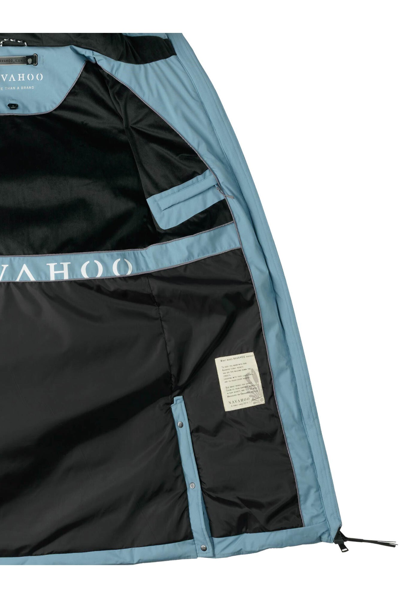 Navahoo Winterjacke »Navahoo Schmatzibaer lange Damen Winter Steppjacke N009«