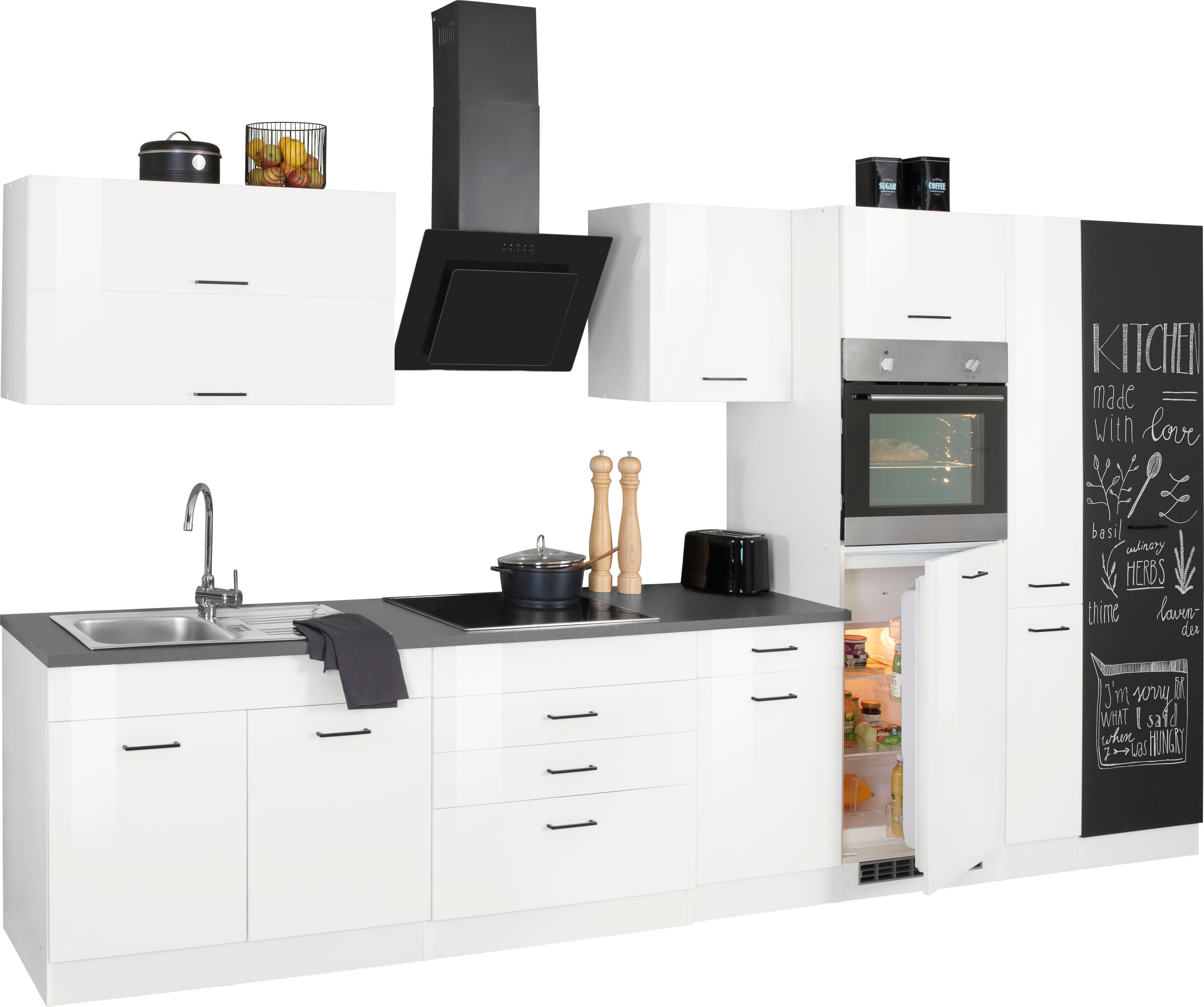 HELD MÖBEL Küchenzeile »Trier«, mit E-Geräten, Breite 370 cm kaufen im OTTO  Online Shop