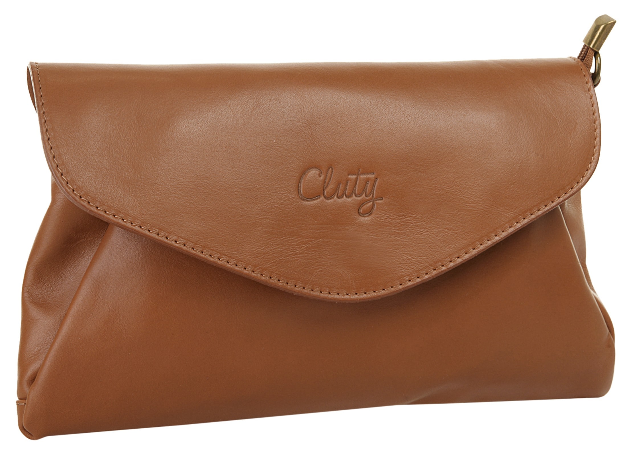 Cluty Abendtasche, echt Leder, Made in Italy