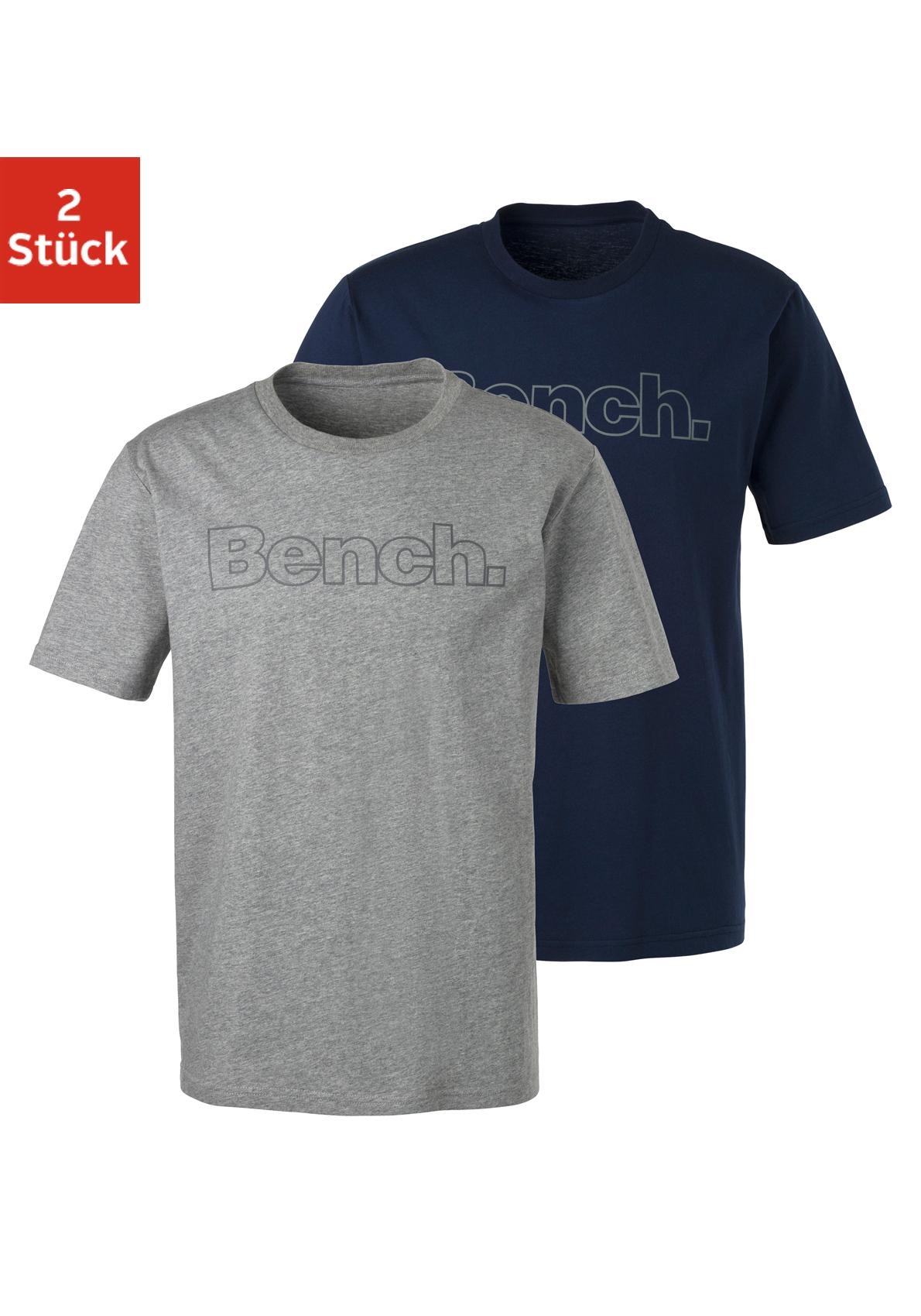 Bench. Loungewear T-Shirt, (2 tlg.), mit Bench. Print vorn online bestellen  bei OTTO