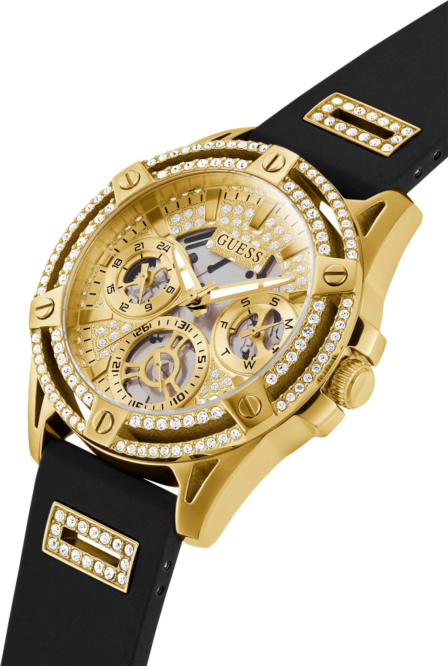 Guess Multifunktionsuhr »GW0536L3«, Armbanduhr, Quarzuhr, Damenuhr