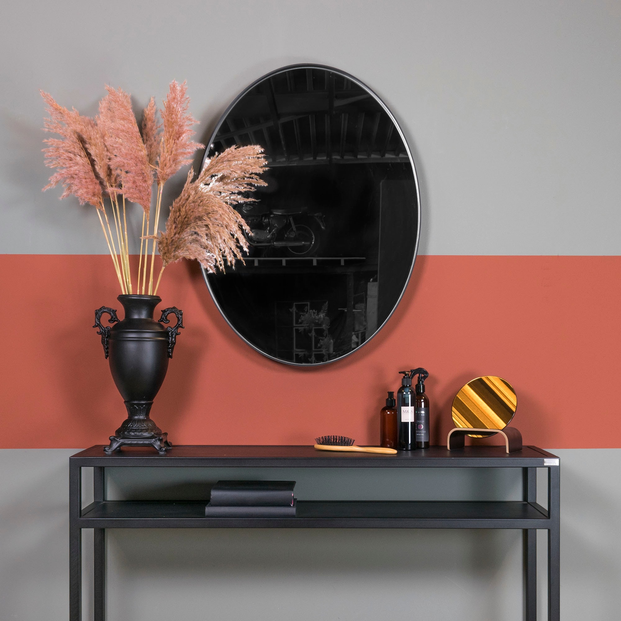 Spinder Design Wandspiegel »Donna«, (1 St.), Metall, Breite 60 cm, ovale Form