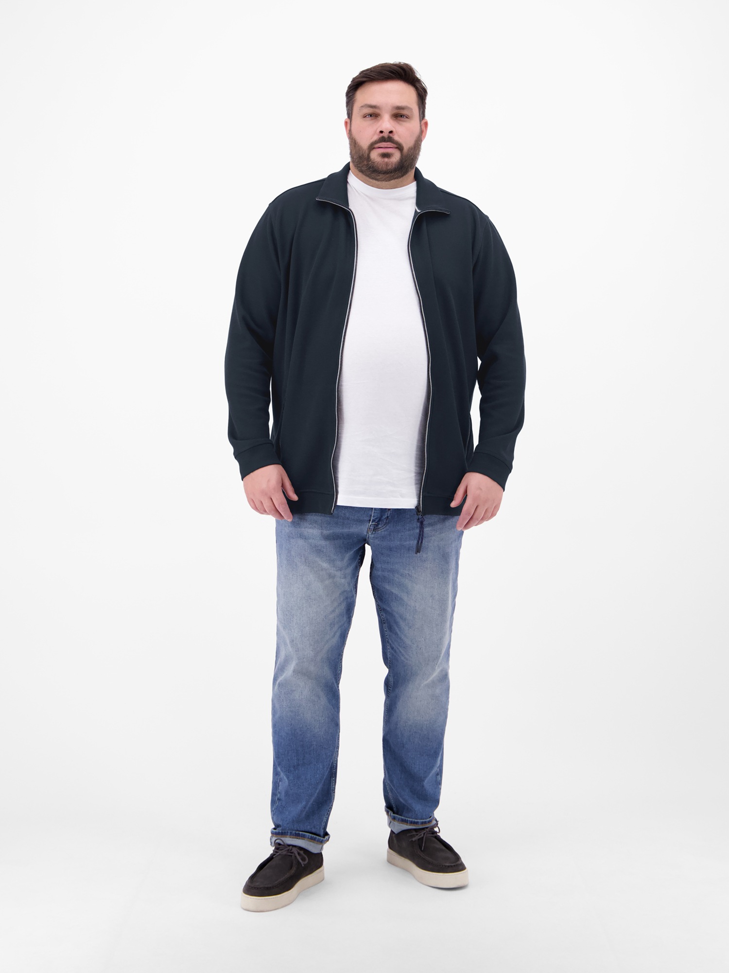 LERROS Sweatjacke »Sweatjacke aus weichem Baumwollmischgewebe«