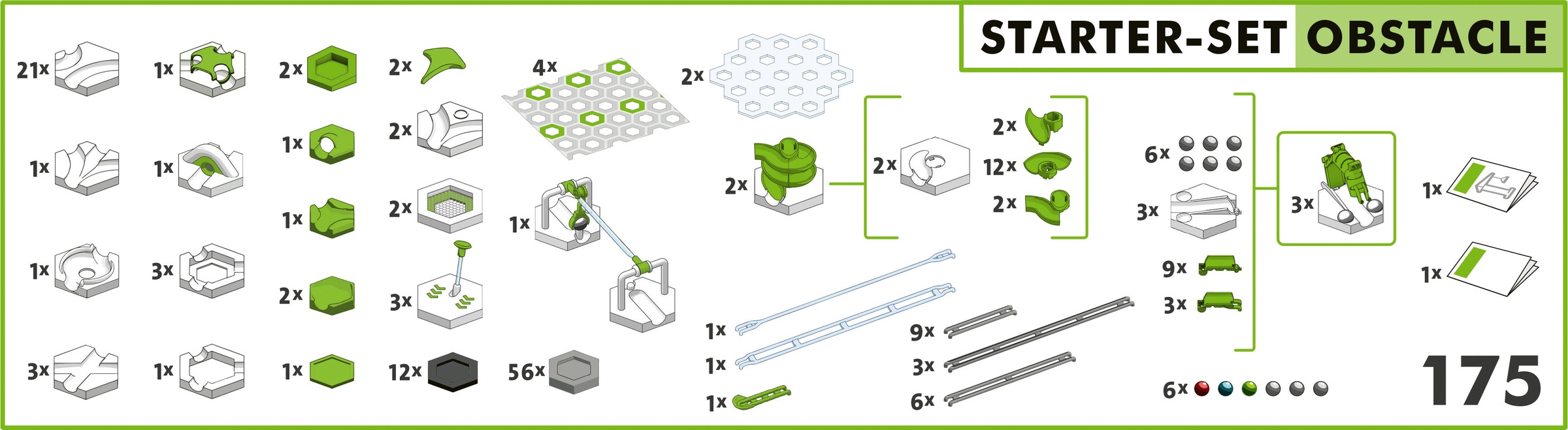 Ravensburger Kugelbahn-Bausatz »GraviTrax Starter-Set Obstacle«, Made in Europe