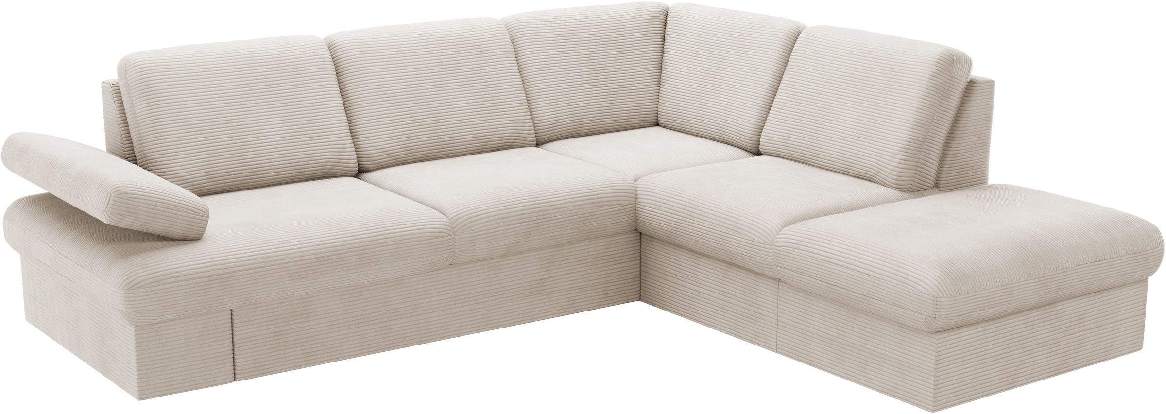 sit&more Ecksofa »Moreno L-Form, B: 238 cm«, mit Armteilverstellung, optional Bettfunktion