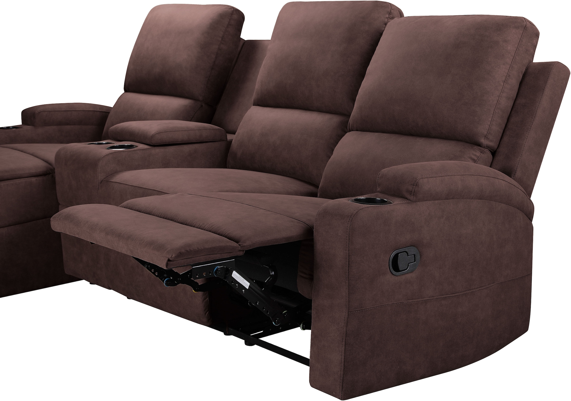 Home affaire Ecksofa »Napori Multimediasofa, 3er Kinosessel XXL, L-Form,«, Kinosofa mit Relaxfunktion, Getränkehalter, Staufach und Staukasten