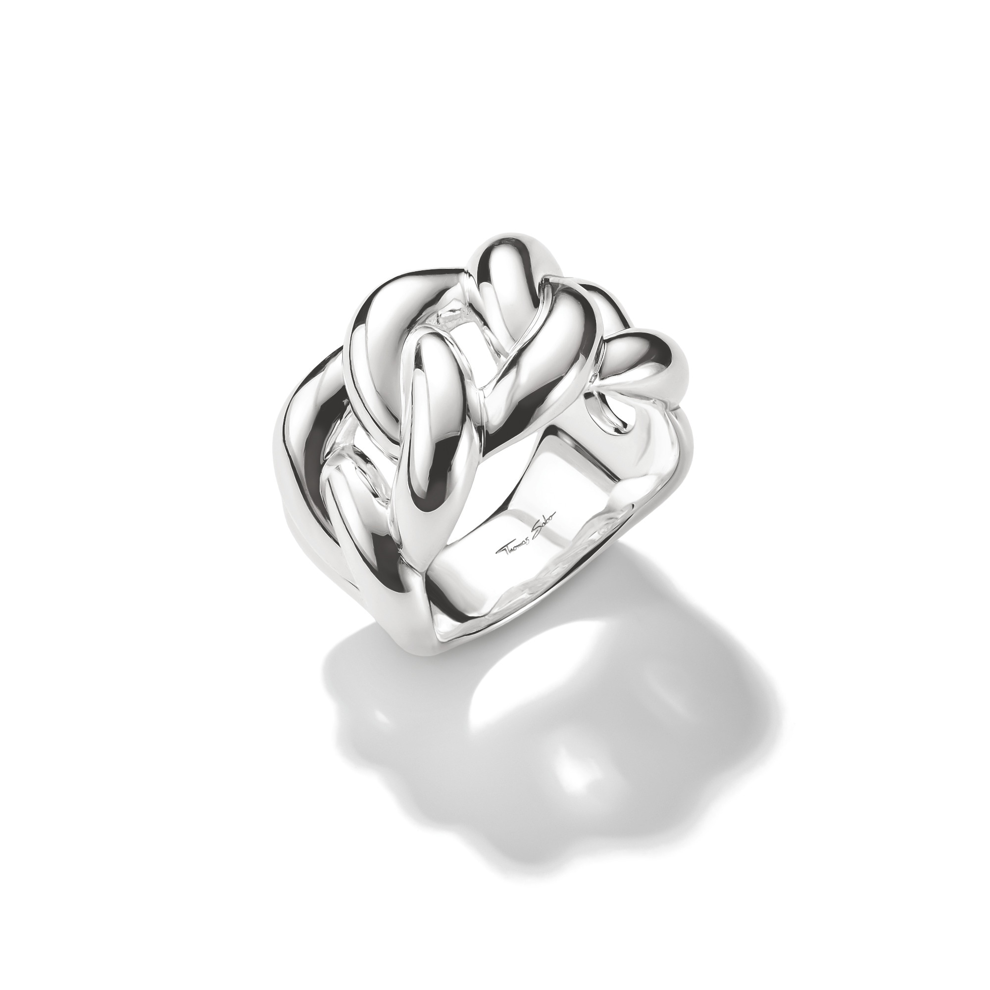 THOMAS SABO Fingerring »Bold Elegance Ring in geflochtener Optik«