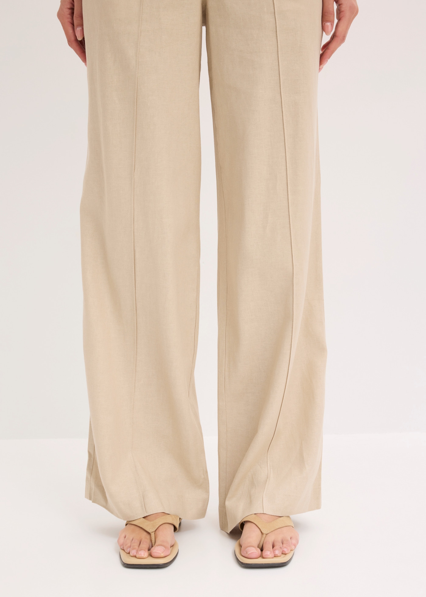 bonprix Palazzohose  aus Leinen und Viskose, Loose Fit, eleganter Stil