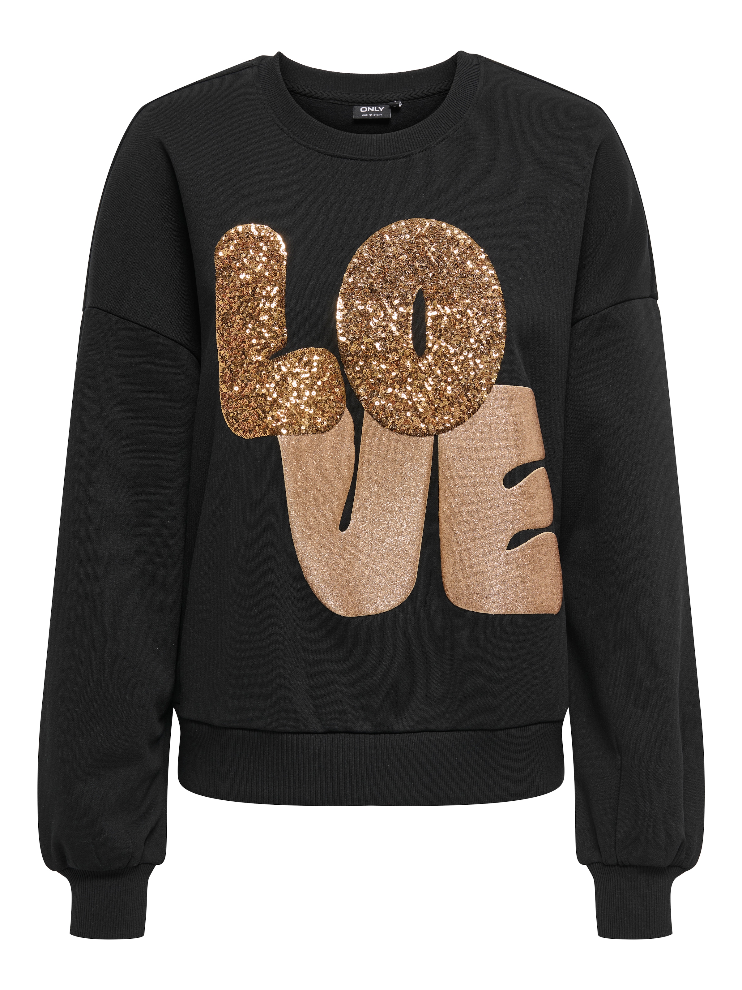 ONLY Sweatshirt »ONLLALLY L/S LOVE O-NECK CS SWT«
