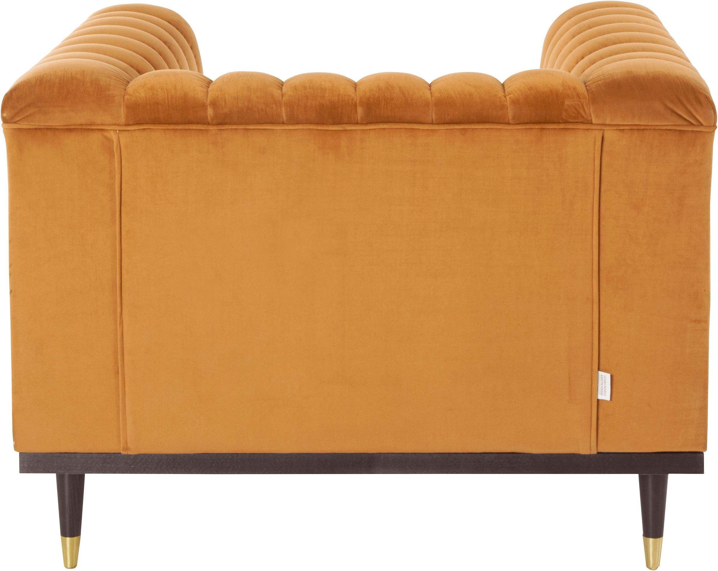 Home affaire Sessel »Chamby« mit Holzrahmen unten und Steppung im Lehnenbereich