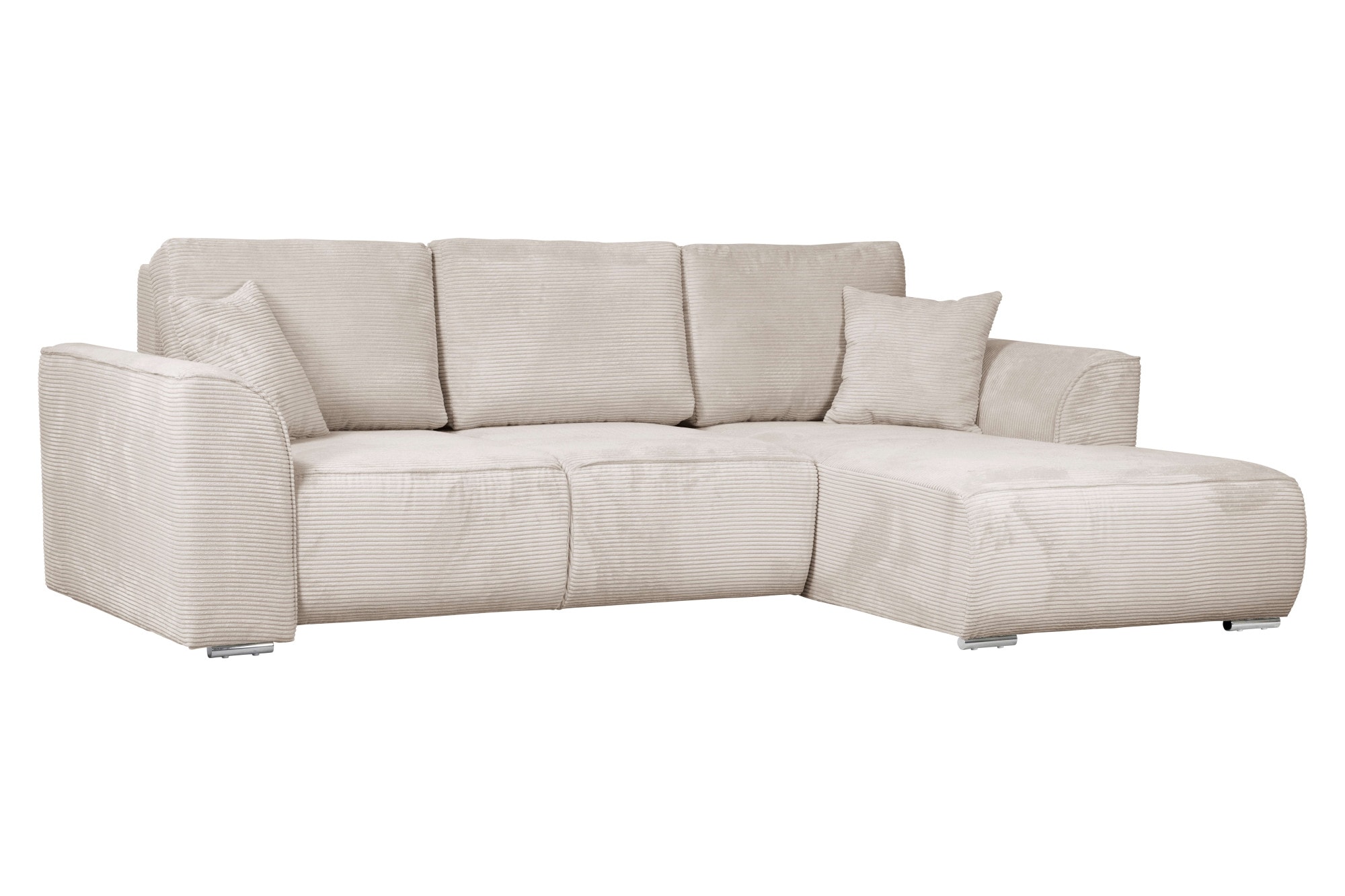 OTTO home Ecksofa »BEATRICE optionale Schlafsofa mit Bettkasten, B/T/H: 265/170/86 cm« L-Form, wahlweise auch mit Bettfunktion und Bettkasten