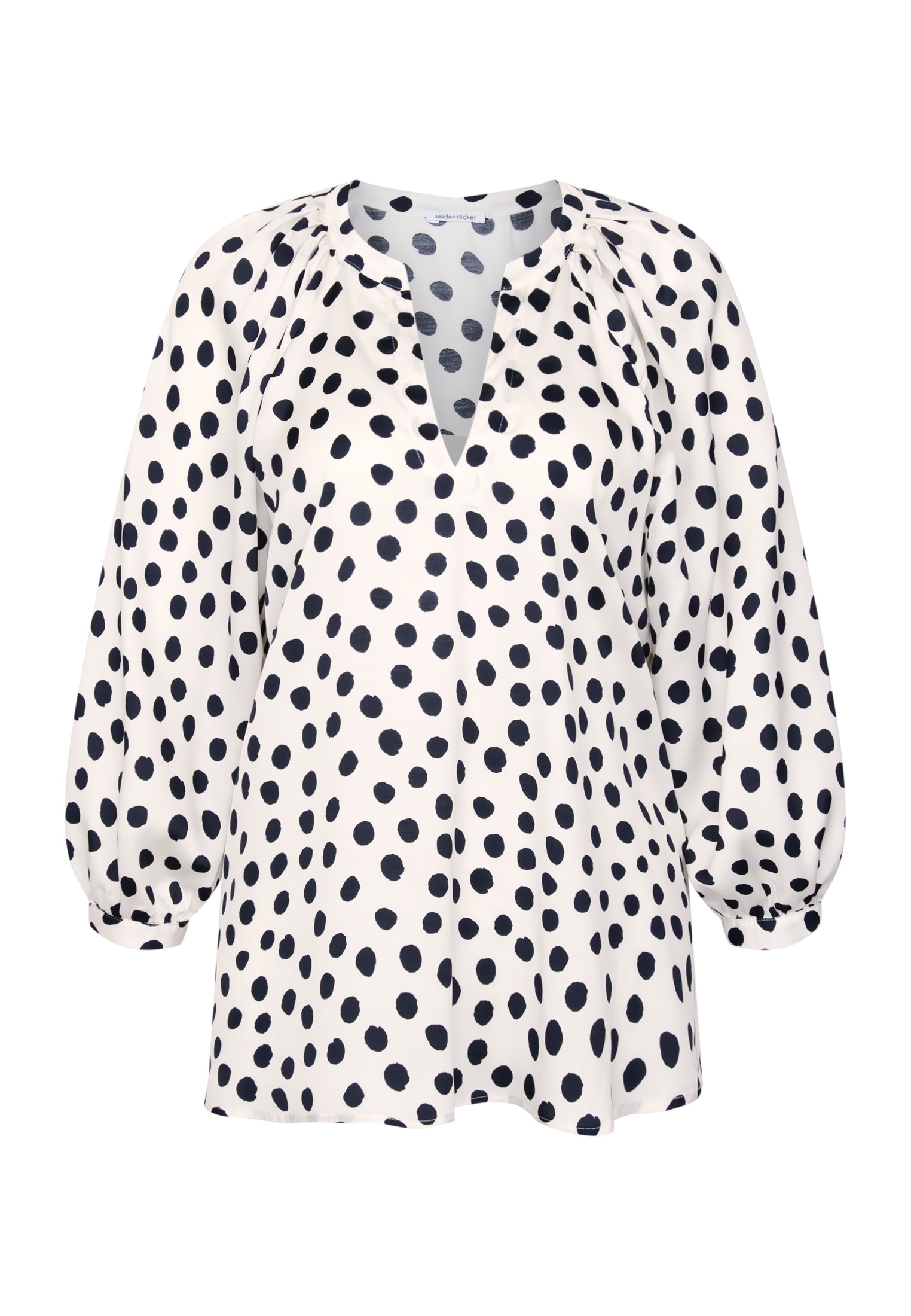 seidensticker Klassische Bluse Tunika Druck