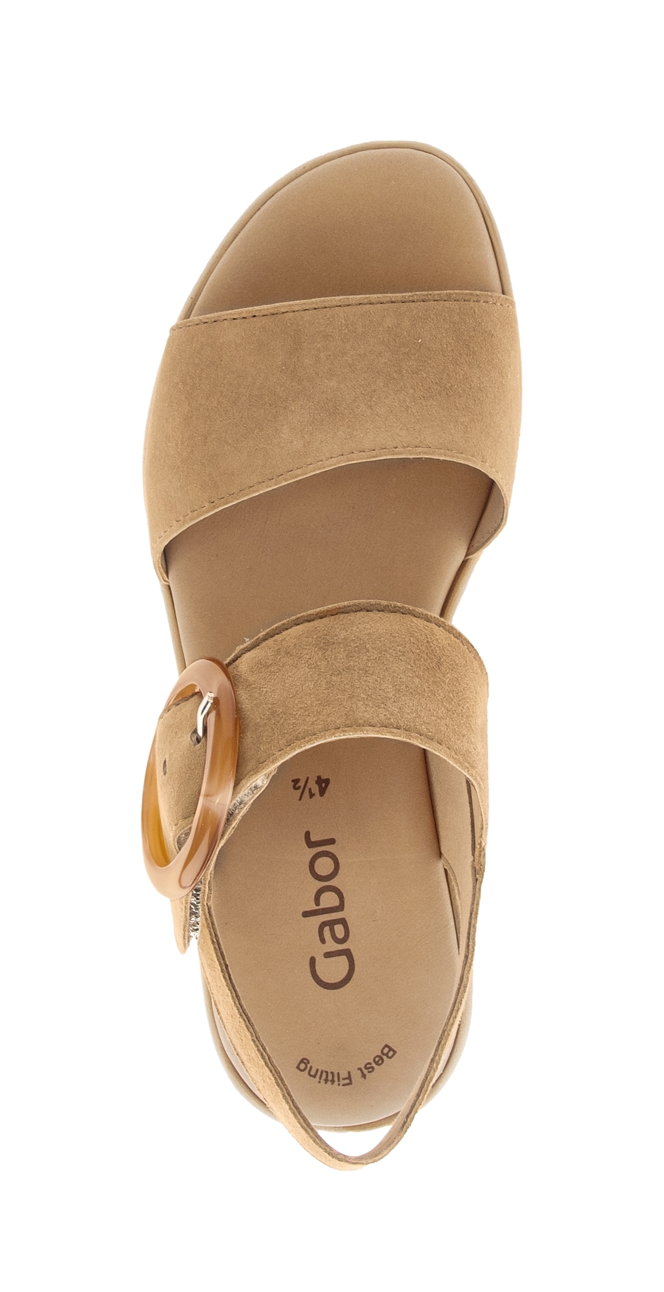 Gabor Keilsandalette  , Riemchensandale, Sommerschuh mit modischer Zierschnalle