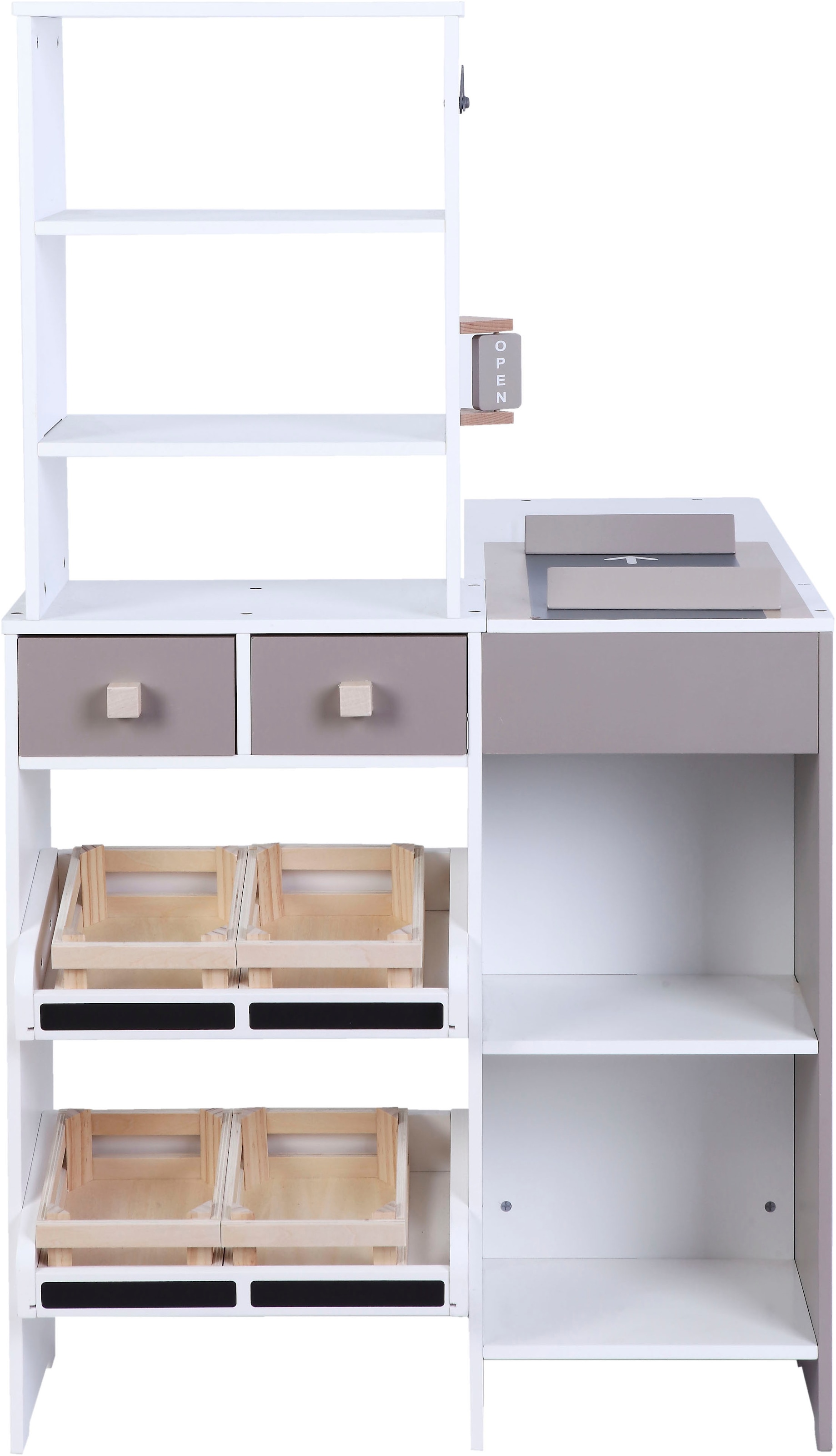 Tanner Kaufladen »Supermarkt aus Holz« inkl. Markenminiatur-Faltschachteln; FSC® - schützt Wald