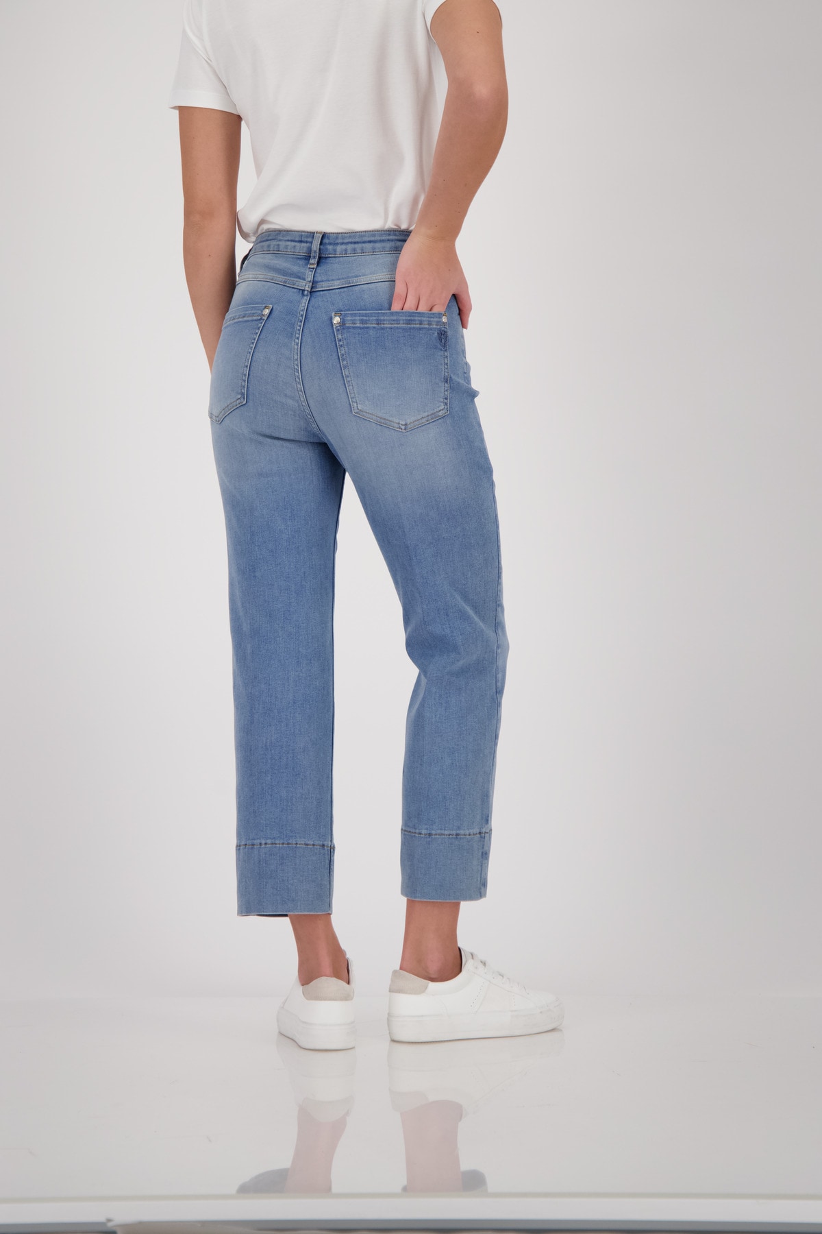 Monari 7/8-Jeans »Jeans 64cm« Regular fit mit Anhänger