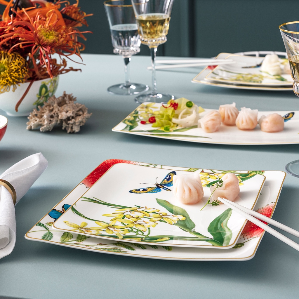 Villeroy & Boch Speiseteller »Speiseteller Amazonia 27 x 27 cm 6er Set bunt«