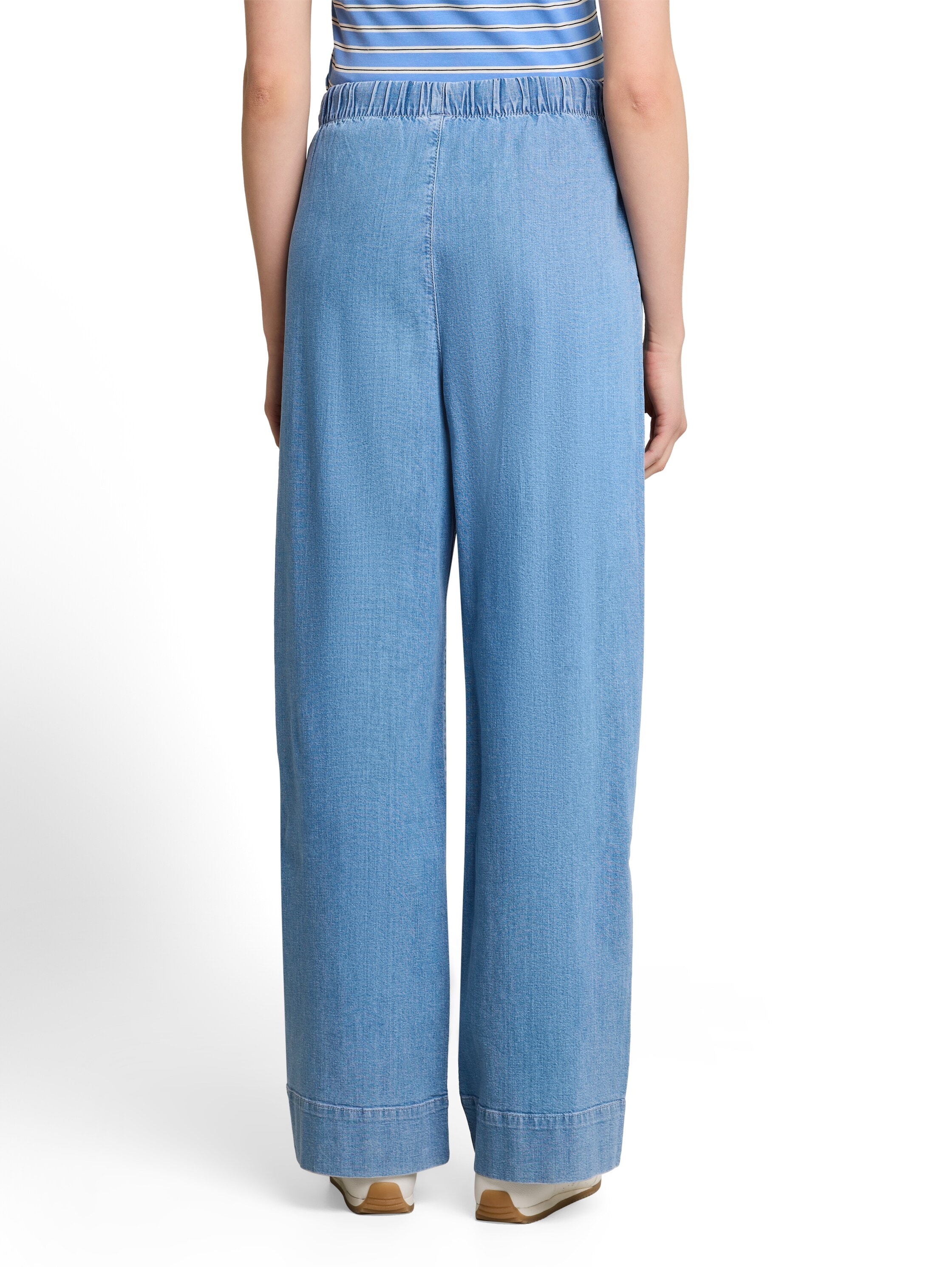 TOM TAILOR Denim Weite Jeans mit elastischem Bund