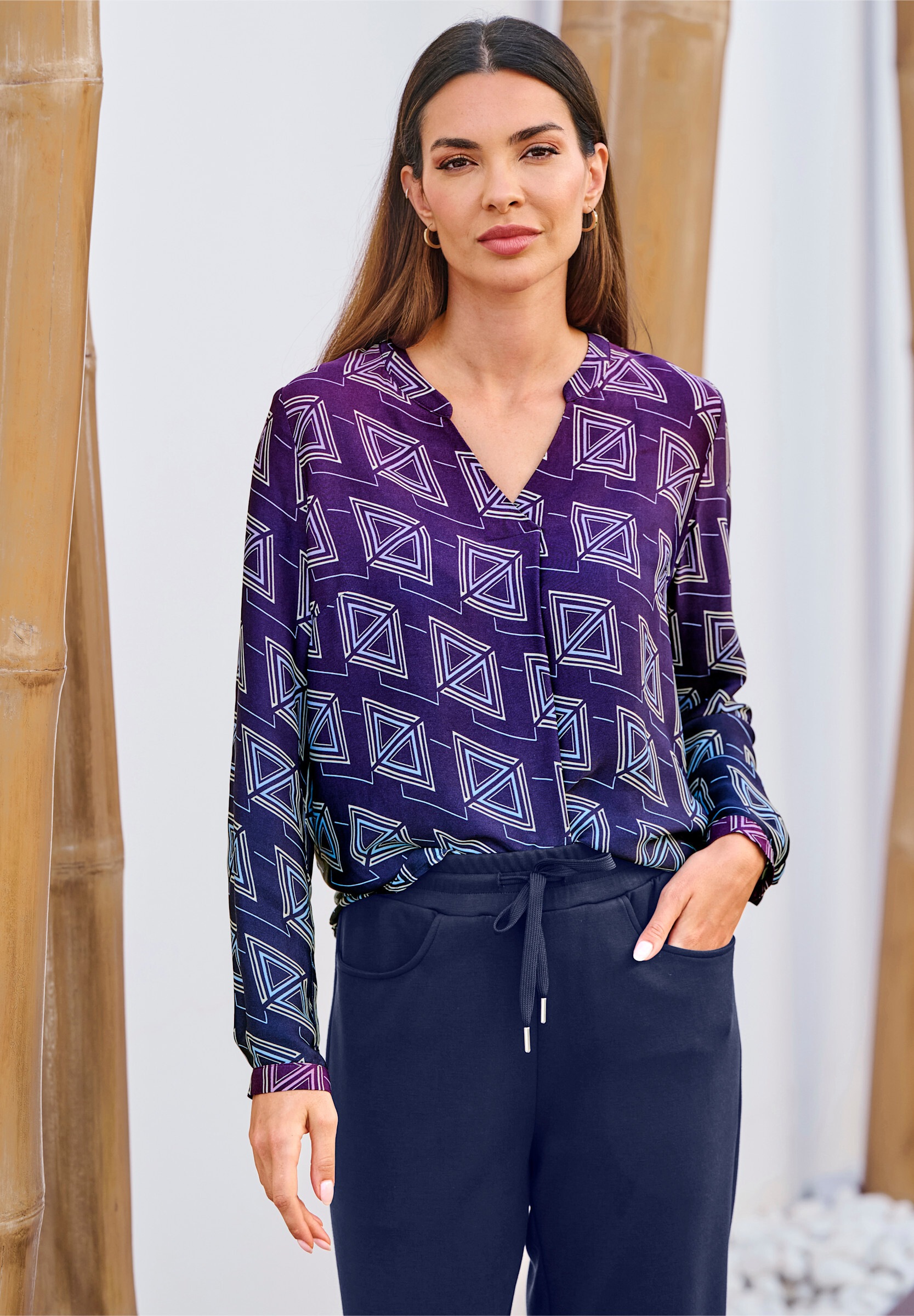 heine Schlupfbluse »Druckbluse Druckbluse mit Farbverlauf«
